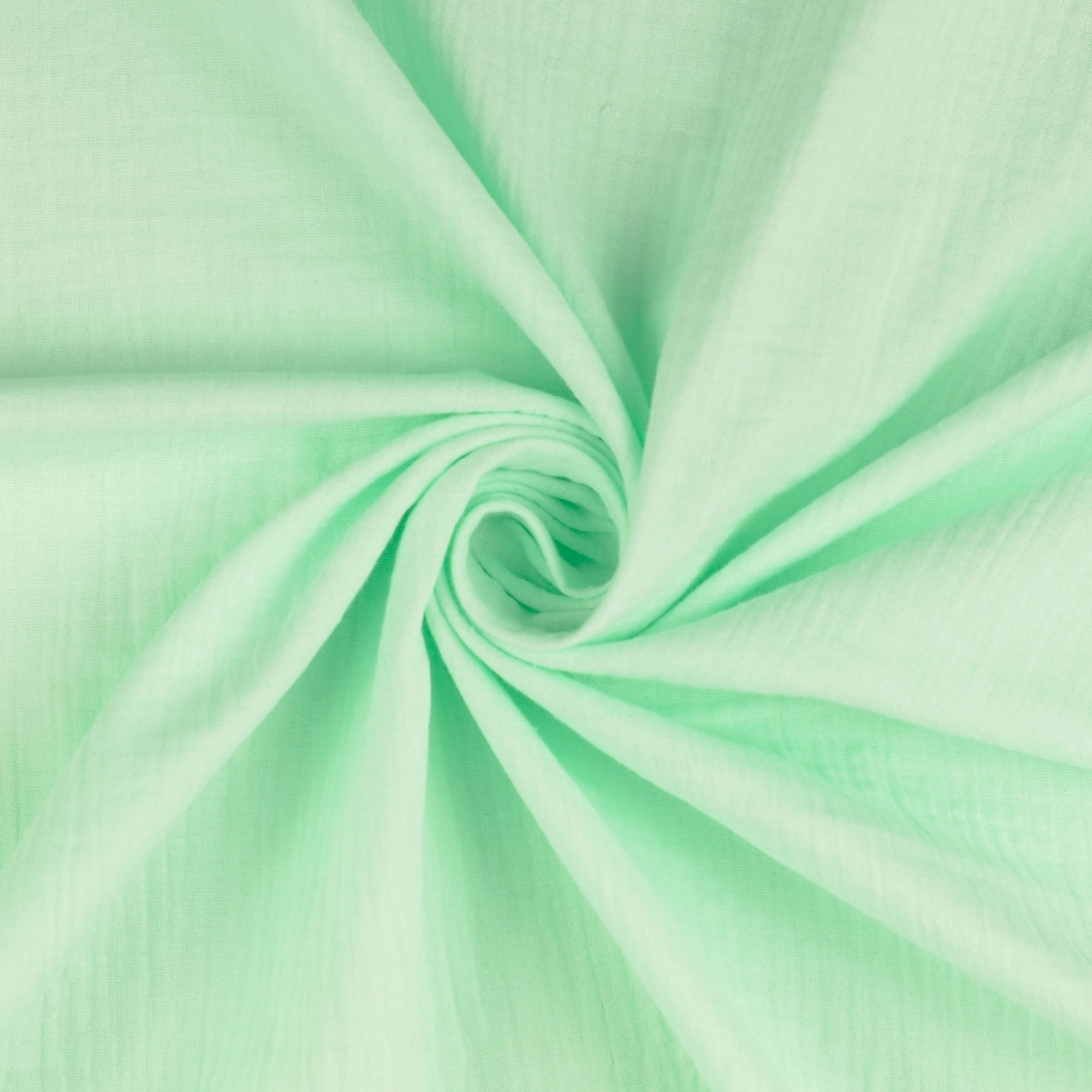 Baumwollstoff Musselin Double Gauze uni, mint
