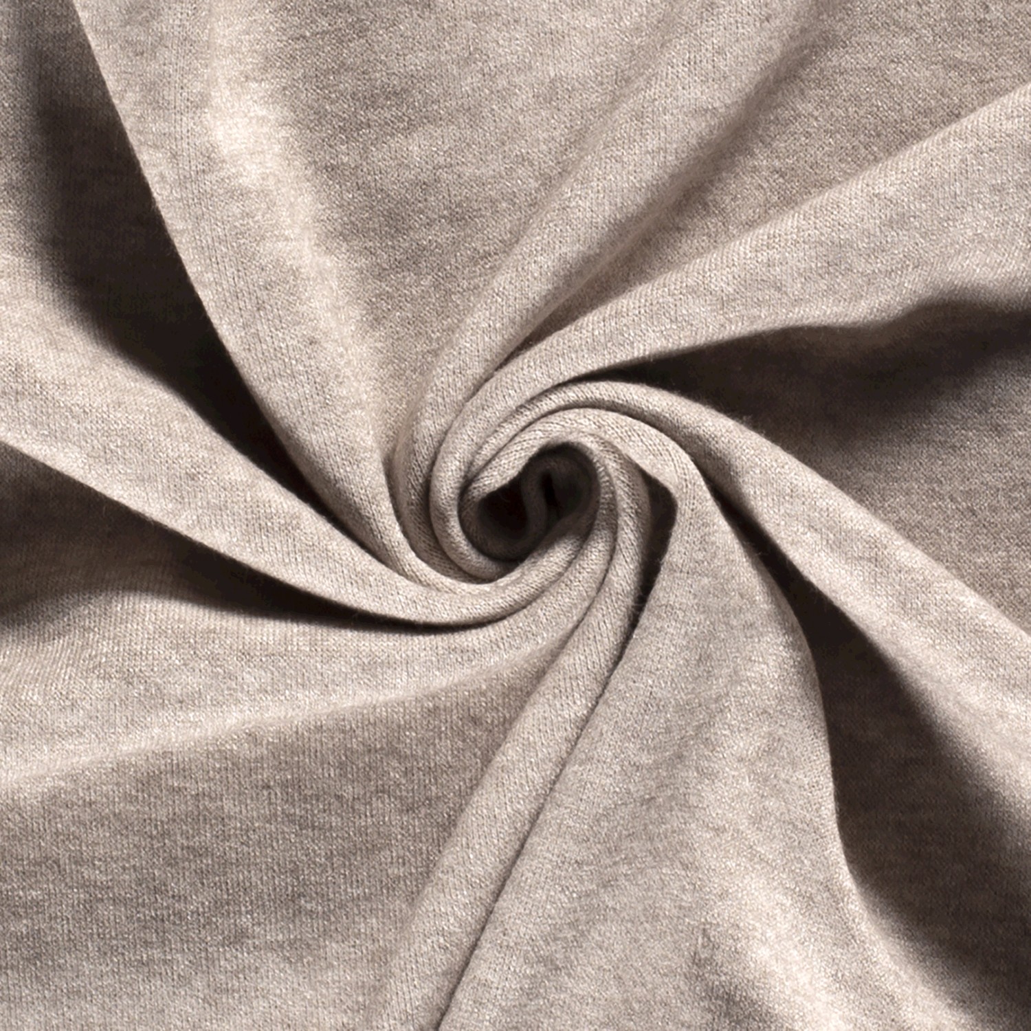 Strickstoff gebürstet uni beige