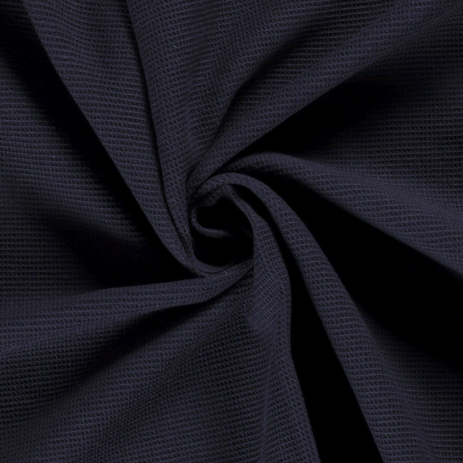 Waffelpiqué uni dunkelblau/marine