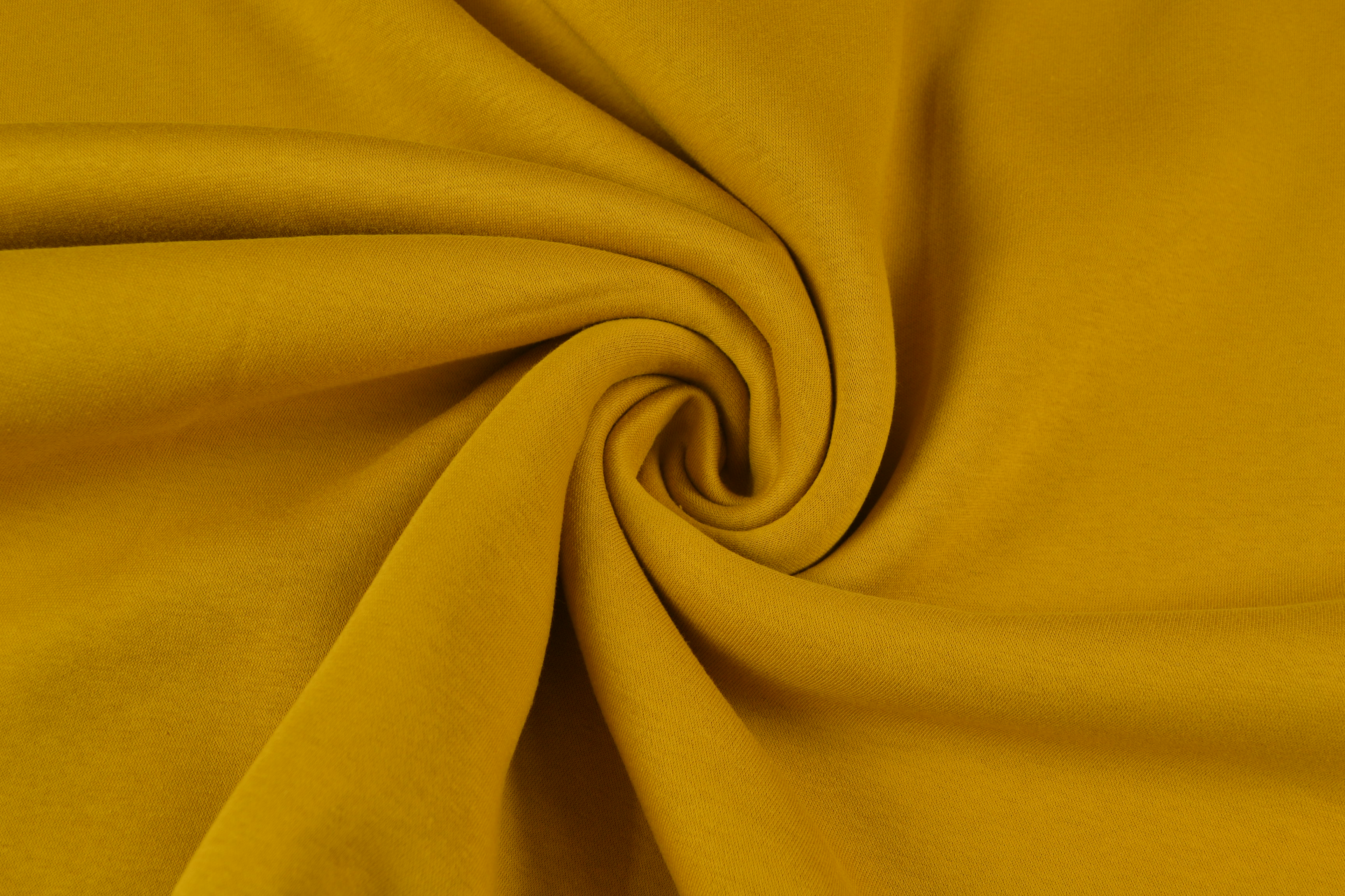 Sweatstoff Wintersweat uni ocker