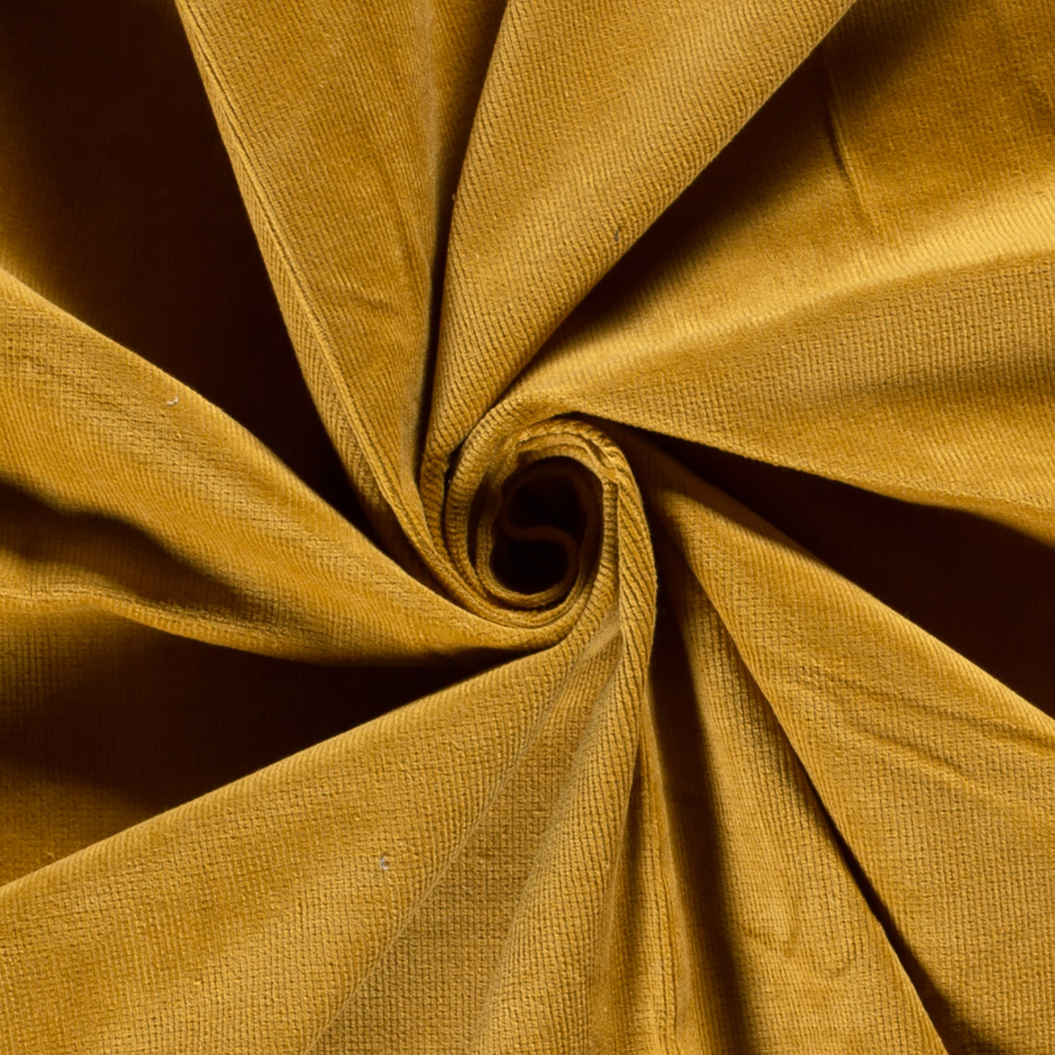 Nadelcord Stretch 16w Stoff Uni Ocker