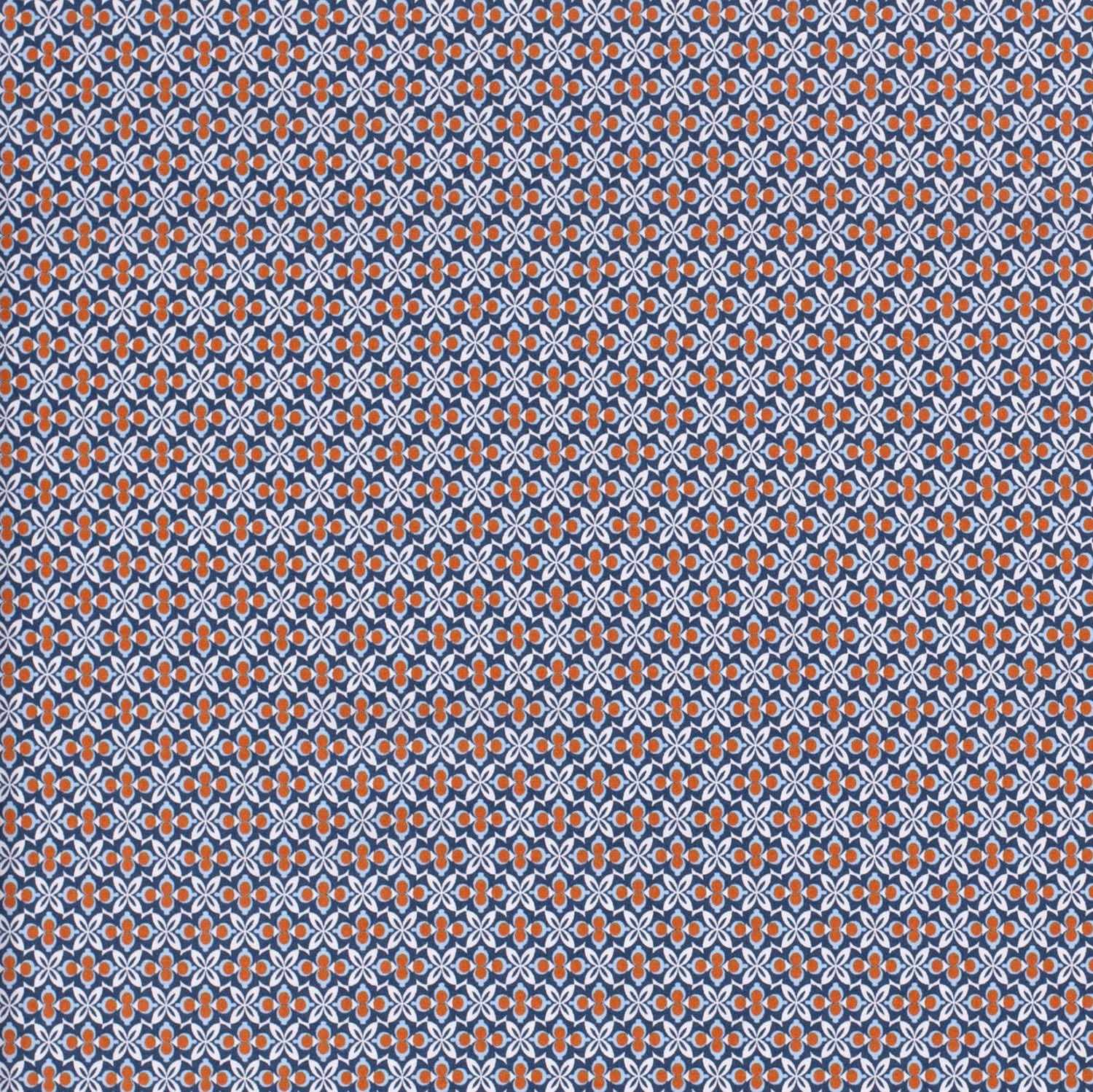 Baumwollstoff Popeline Batik, marine