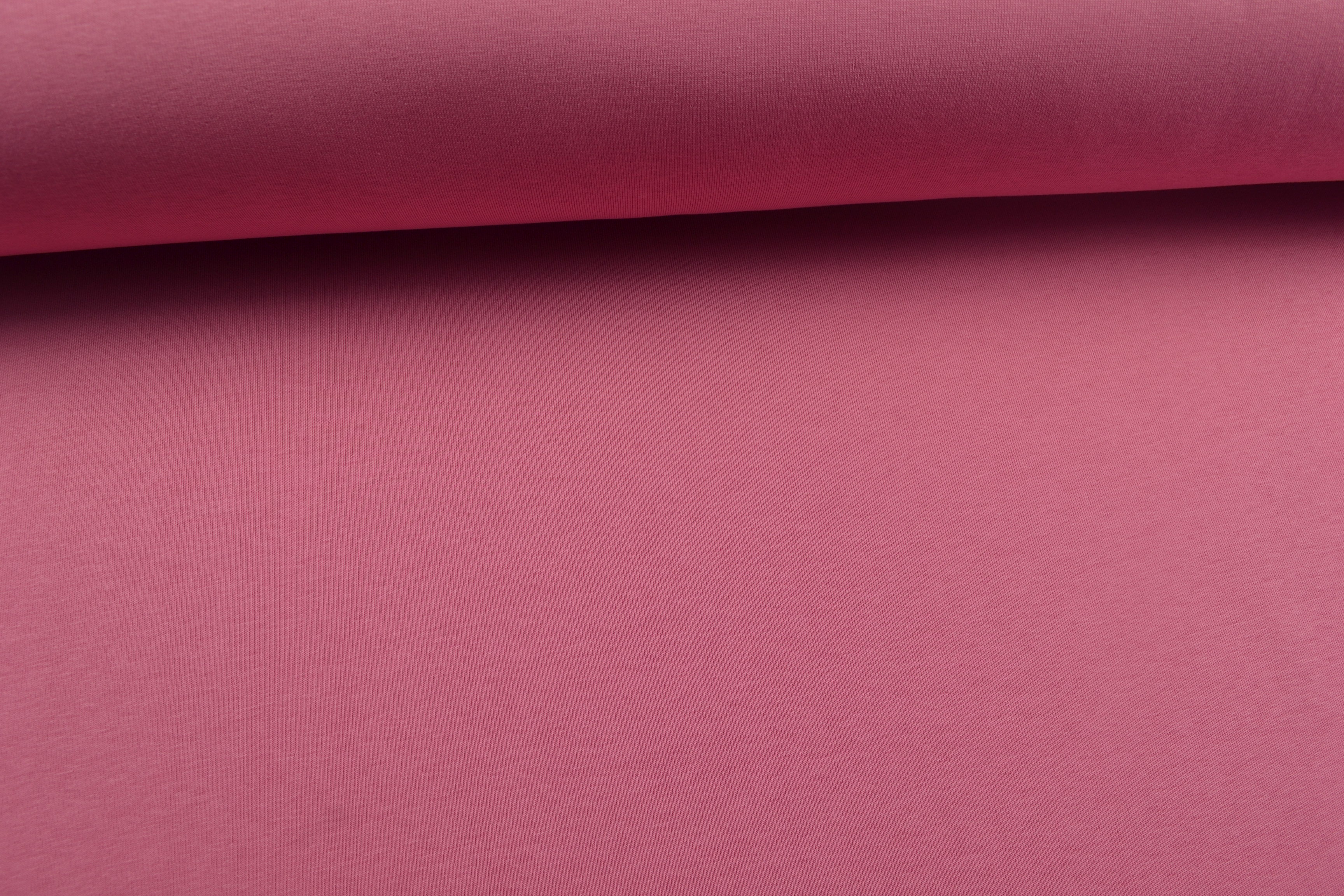 Sweatstoff uni, rosa