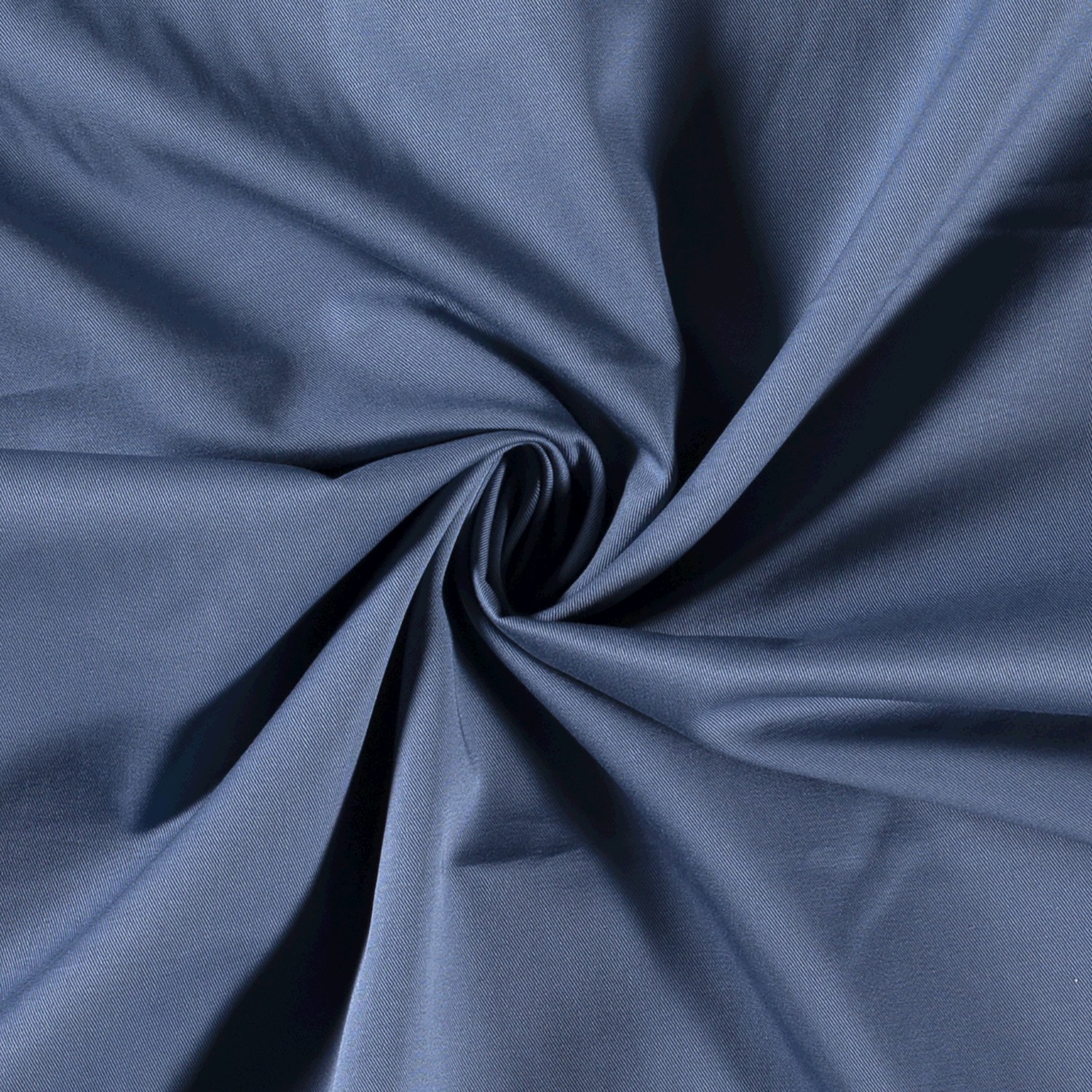 Twill vorgewaschen uni blau