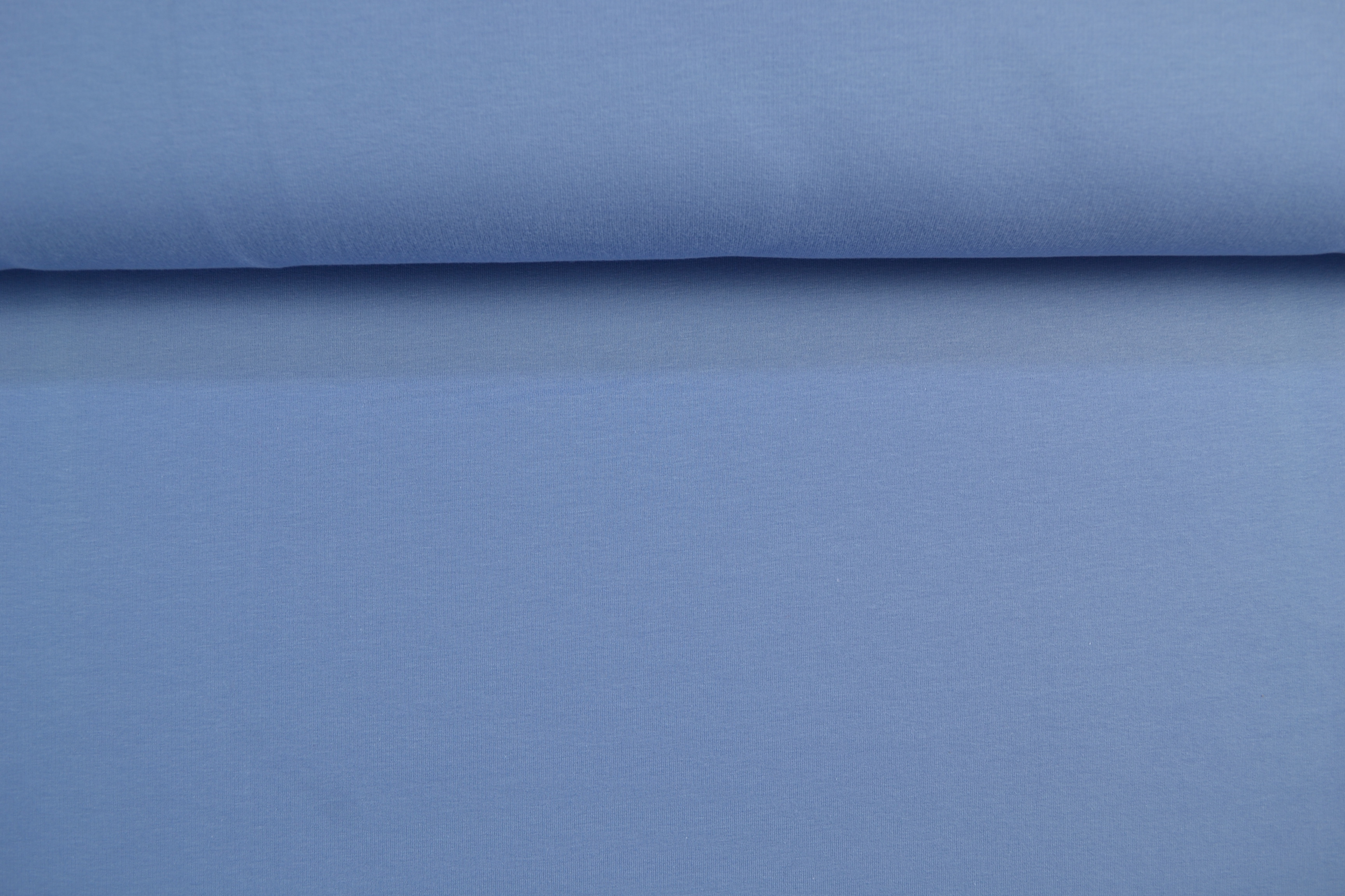 French Terry uni angeraut, hellblau