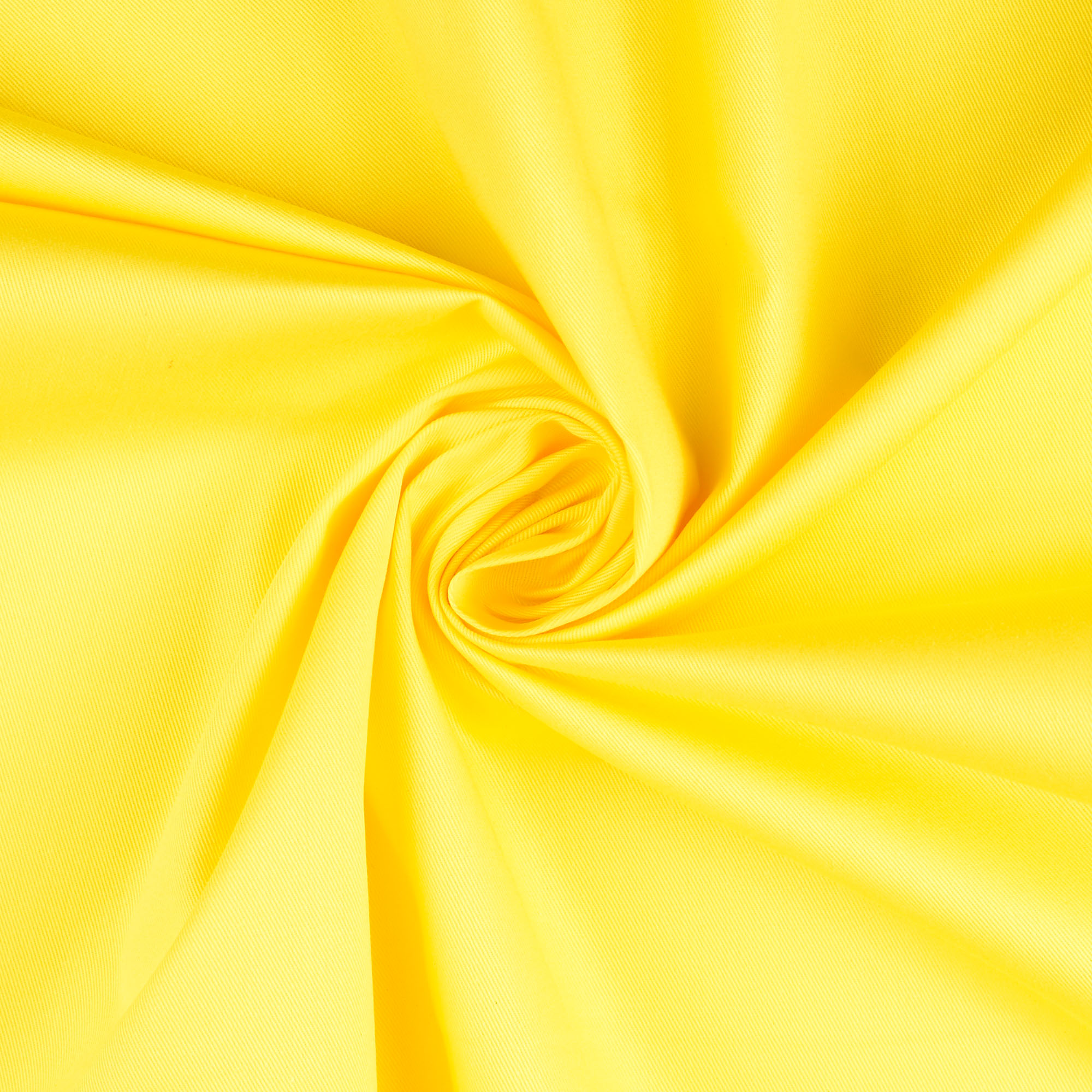 Baumwollstoff Köper, gelb