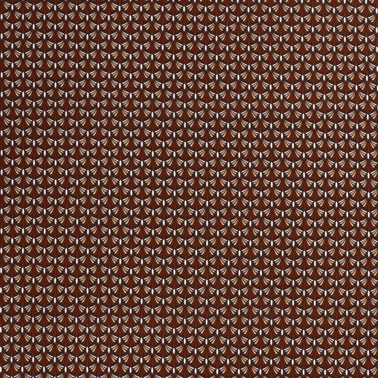 Baumwollstoff Popeline Batik, braun