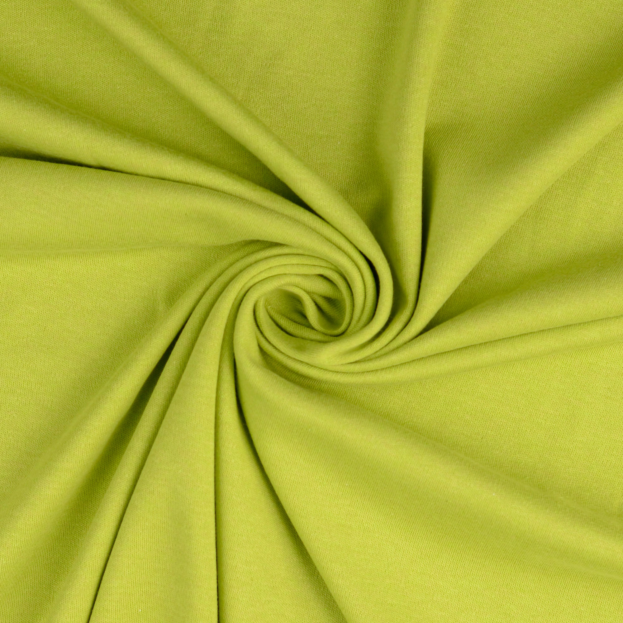 Organic Interlock Jersey, kiwi/grün melange