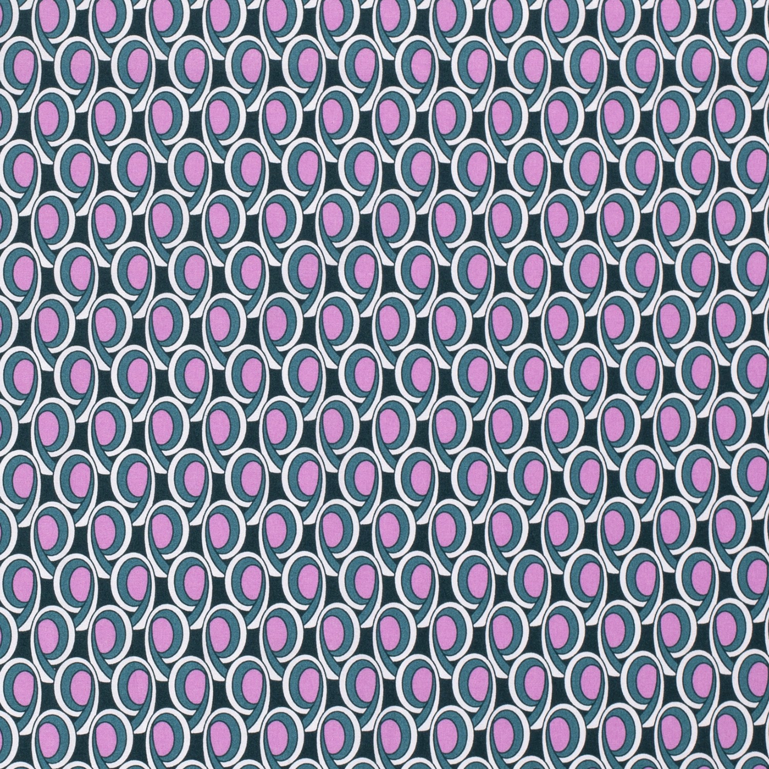 Baumwollstoff Popeline Batik, petrol