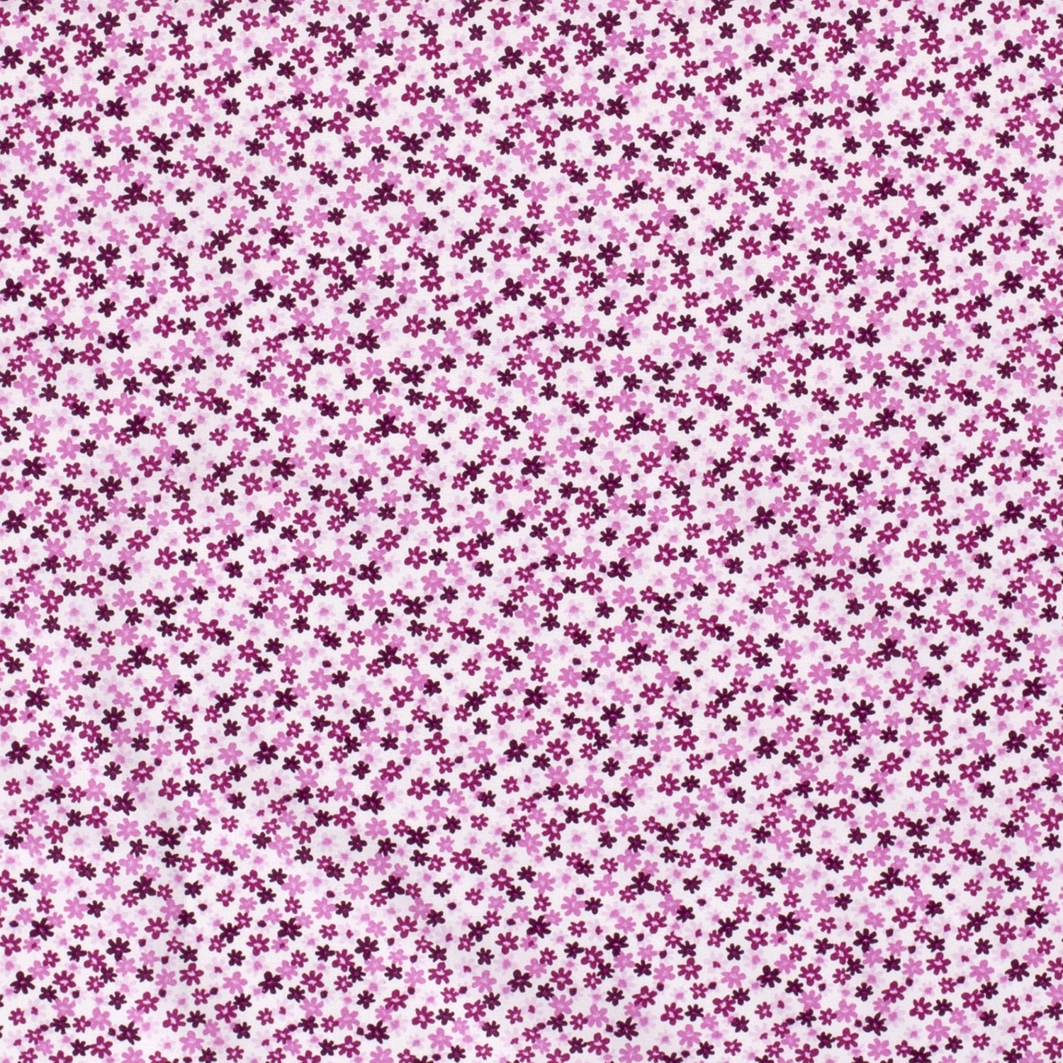 Baumwollstoff Popeline Blumen, rosa