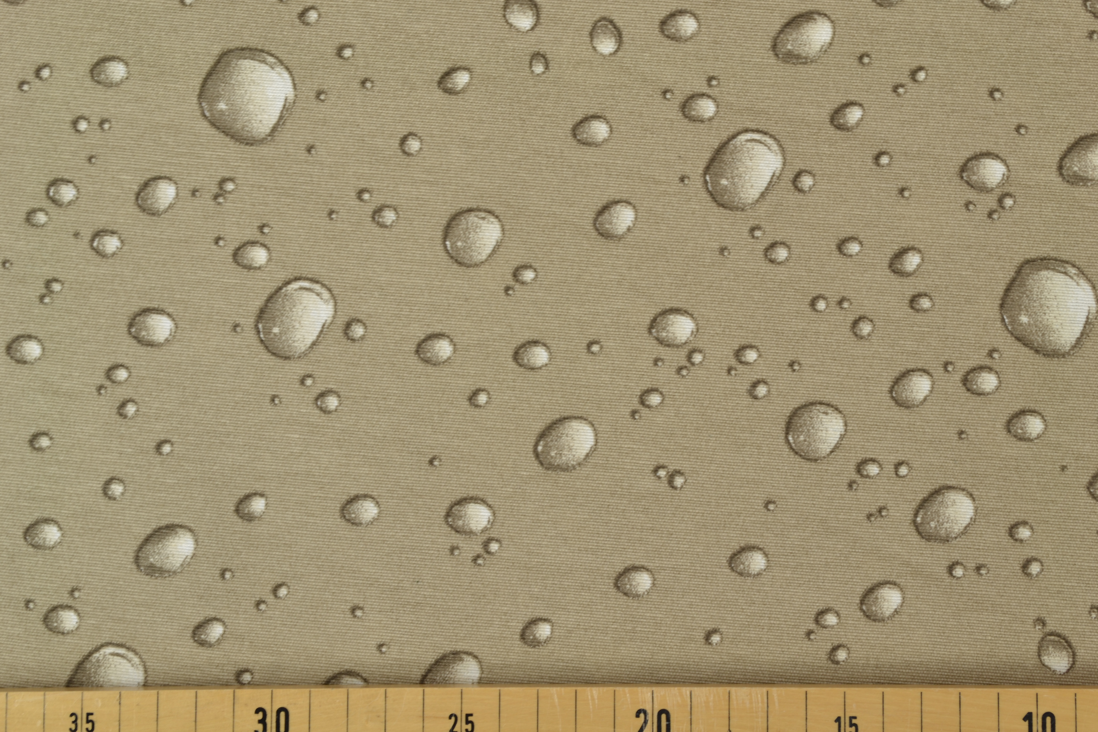 Canvas Deko Stoff Wassertropfen, beige