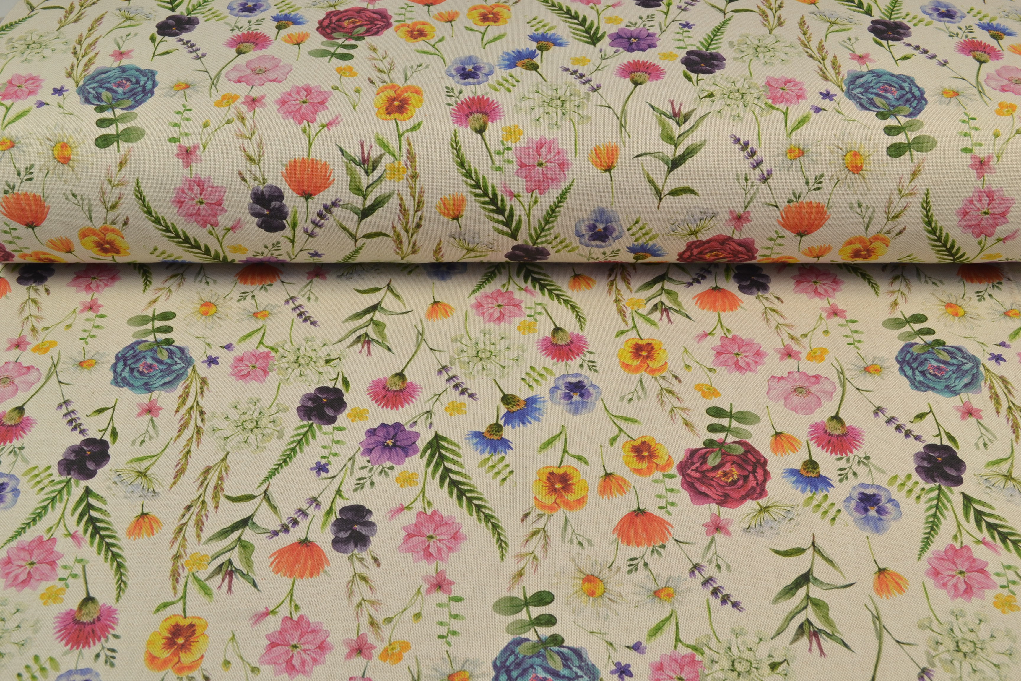 Baumwollstoff beschichte, blümchen