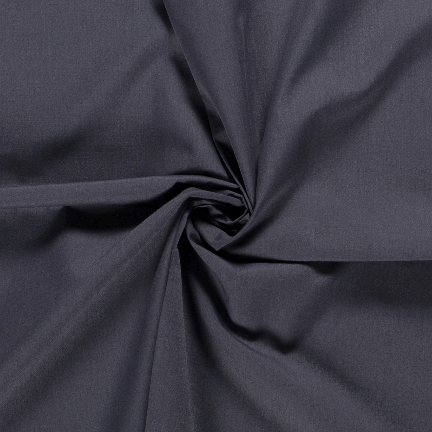 Baumwoll Popeline uni dunkelgrau