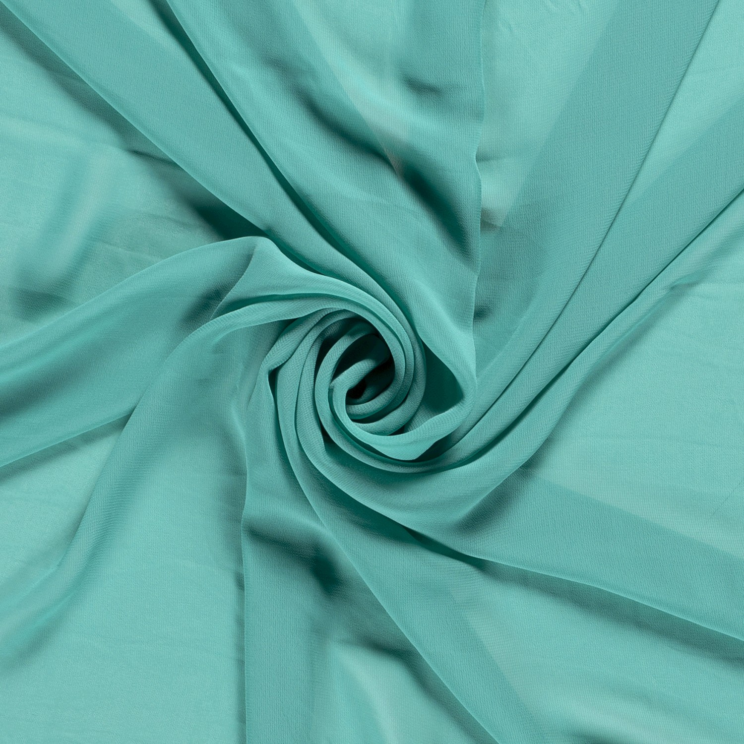 Chiffon uni türkis