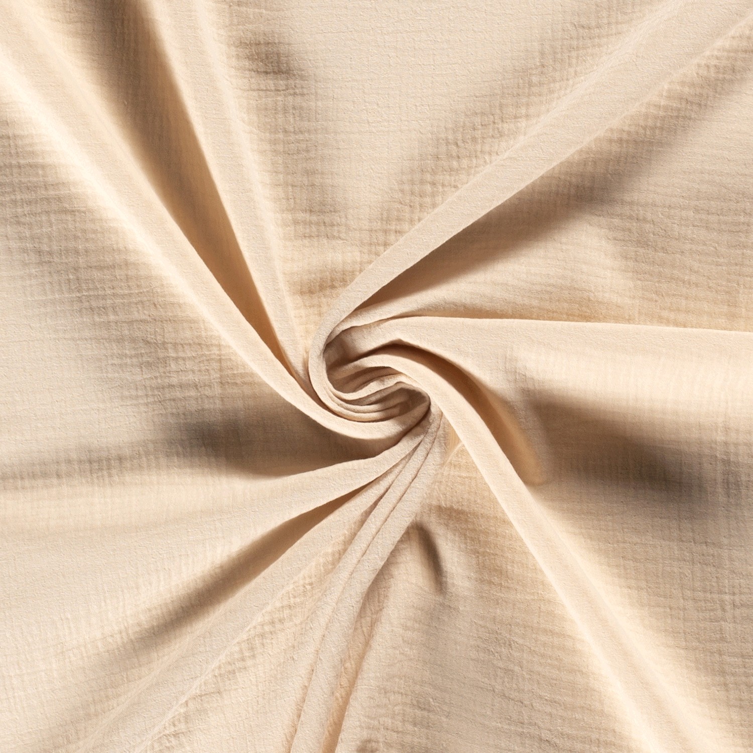 Musselin Double Gauze  uni wollweiß