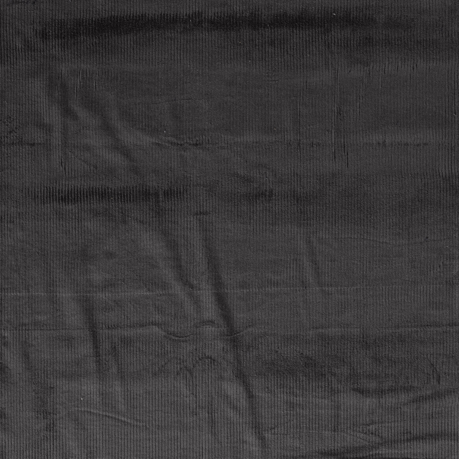 Jumbo Cord Stretch 6w Stoff Uni Dunkelgrau