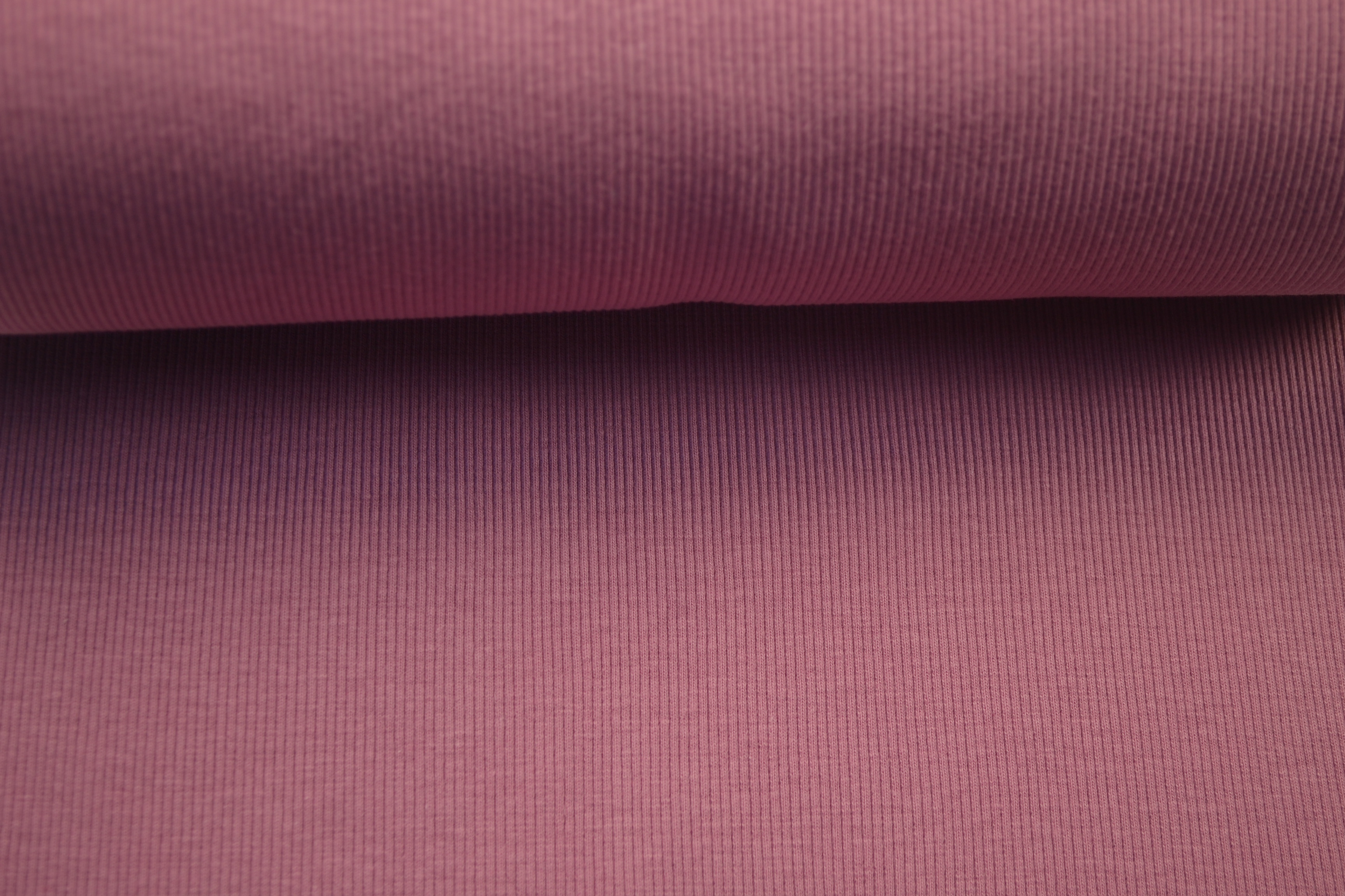 Bündchenstoff gerippt uni, grau/lila