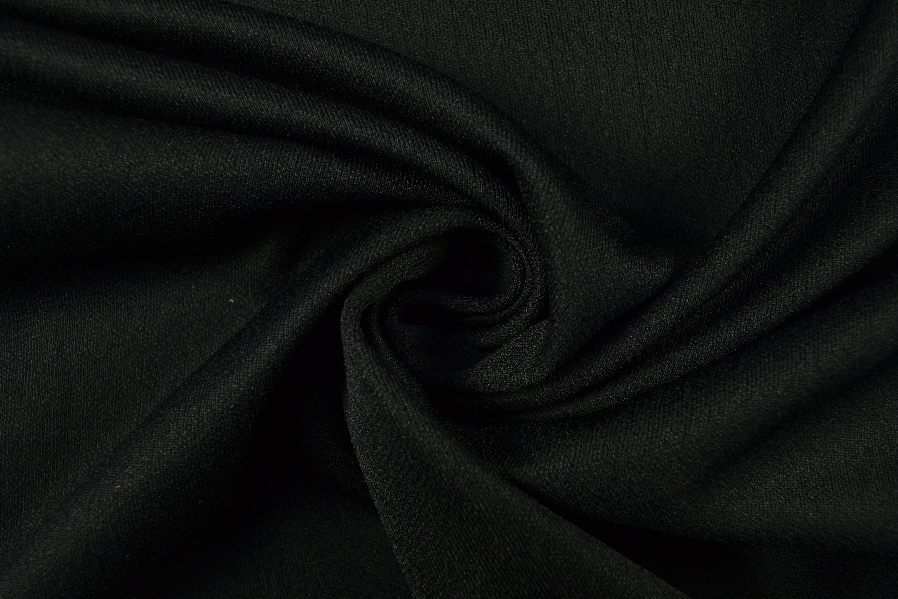 Loft Krepp Trevira 2000 uni, schwarz