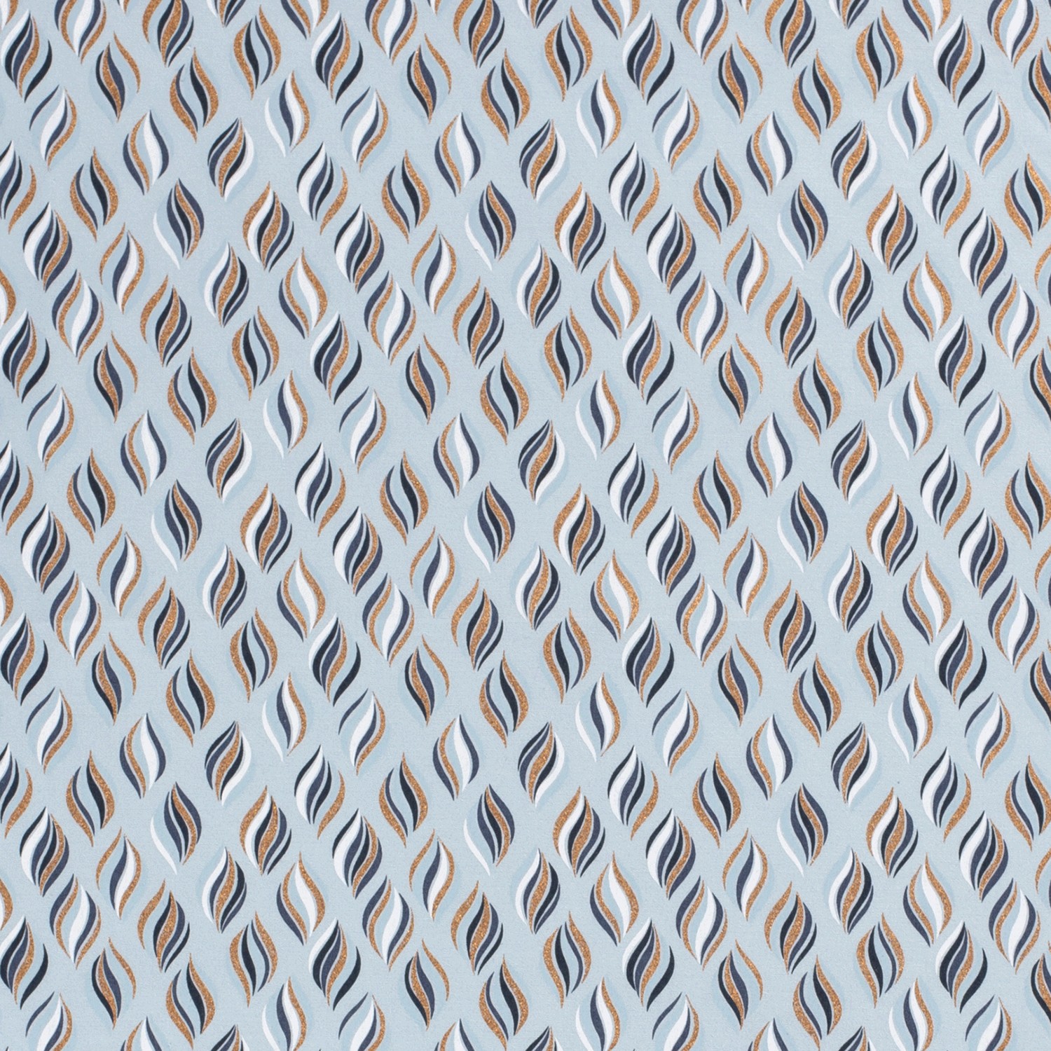 Baumwolle Popeline Stoff Bedruckt Weihnachtsschmuck, indigoblau