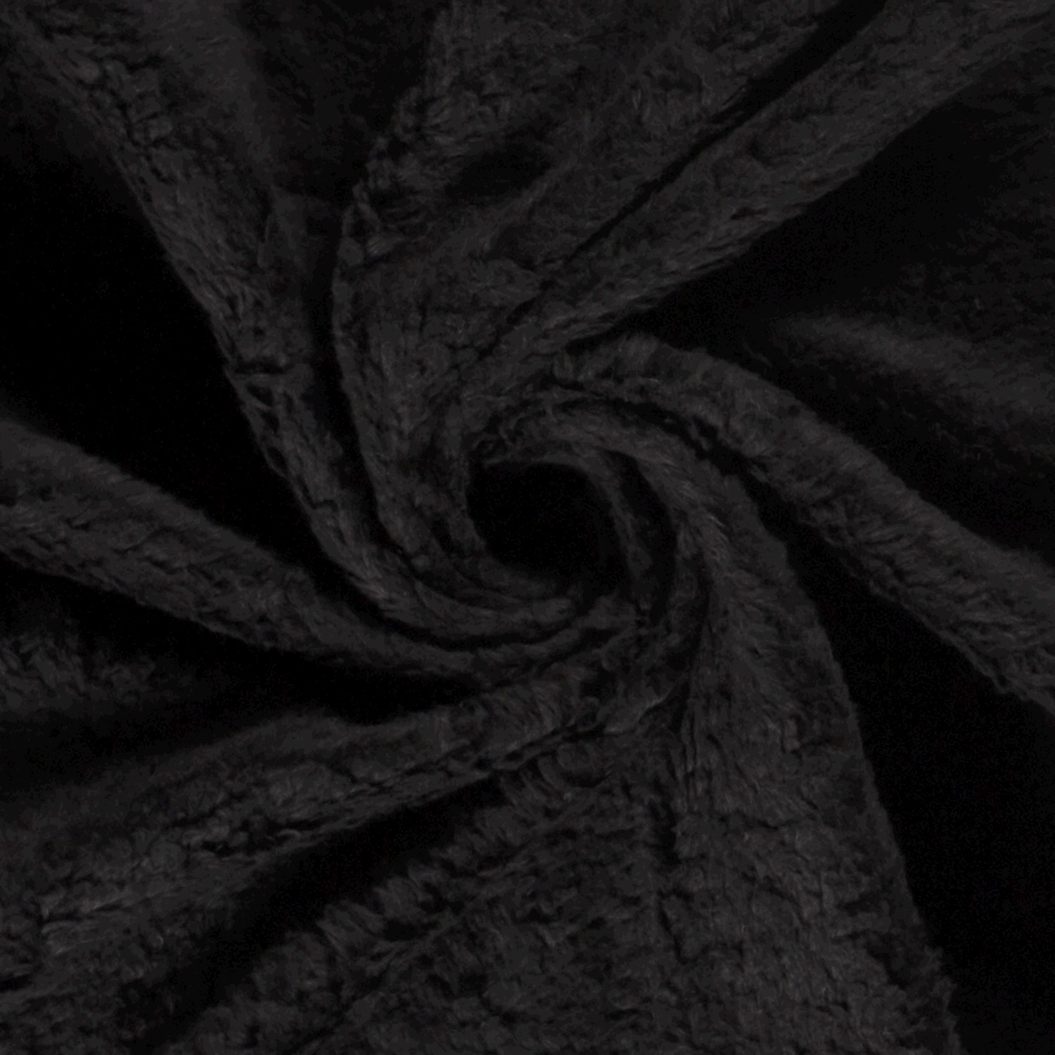 Baumwollfleece uni schwarz