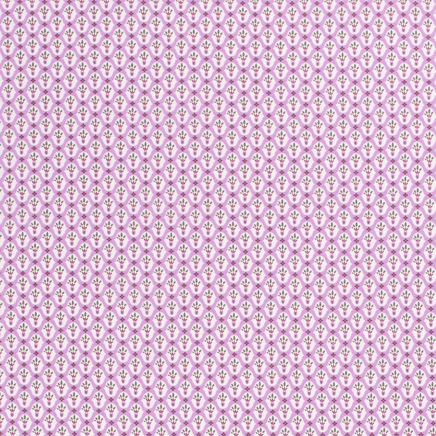 Baumwollstoff Popeline Blumen, wollweiß