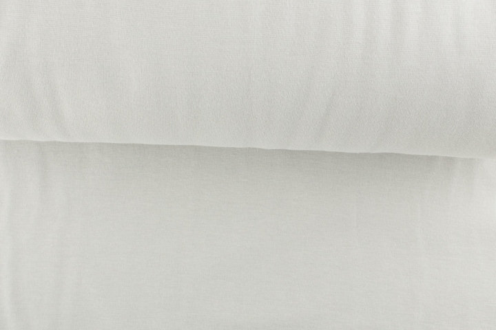 Bündchenstoff glatt, silber