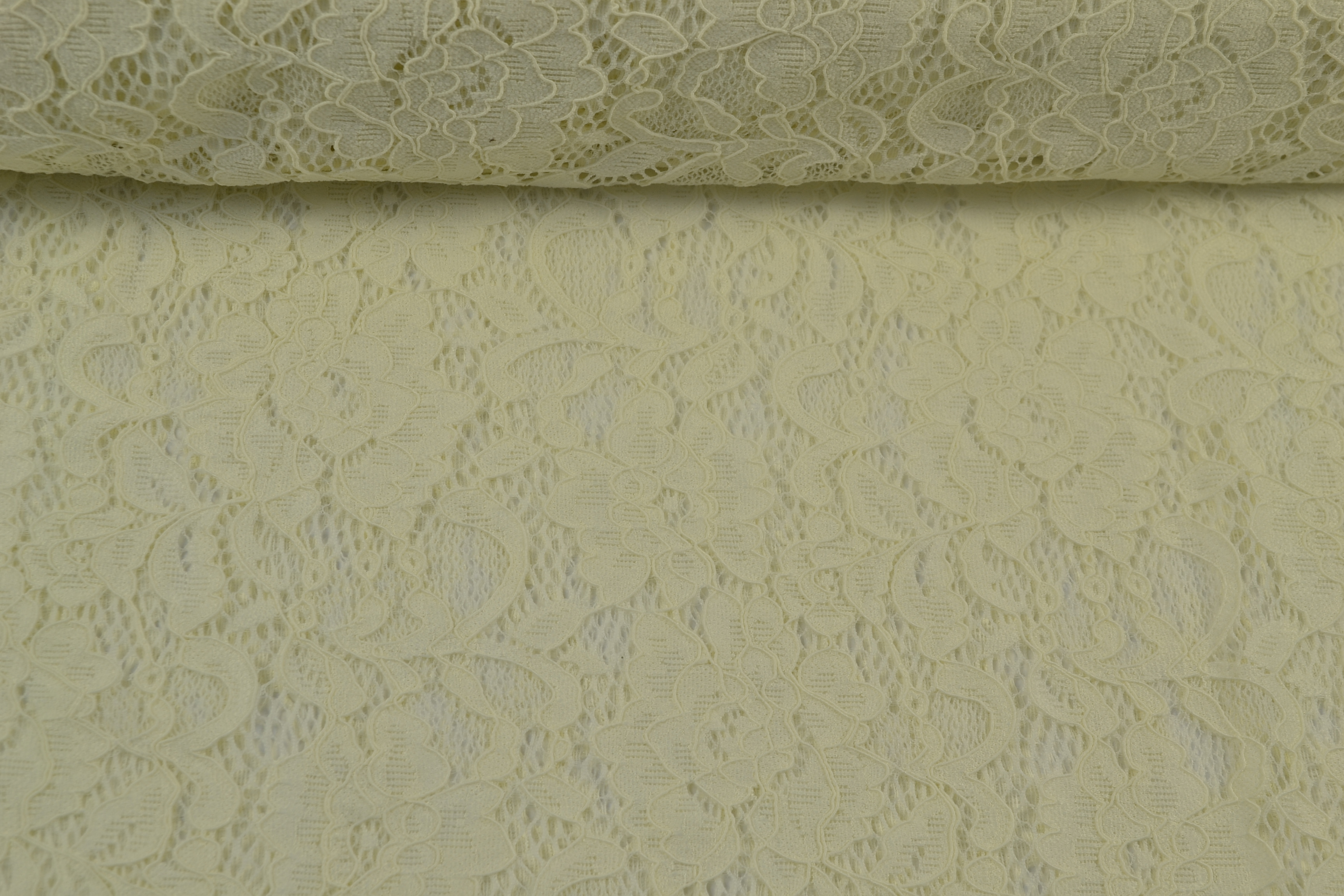 Spitze uni, naturweiß