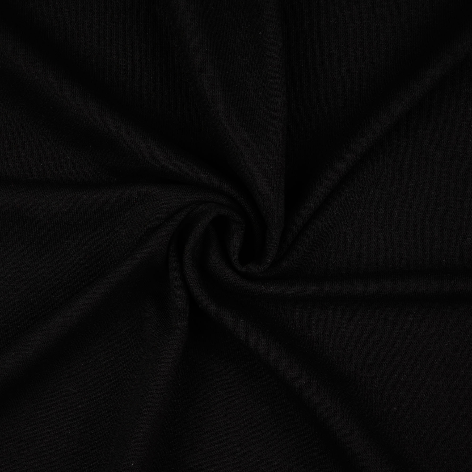 Sweatstoff uni, schwarz