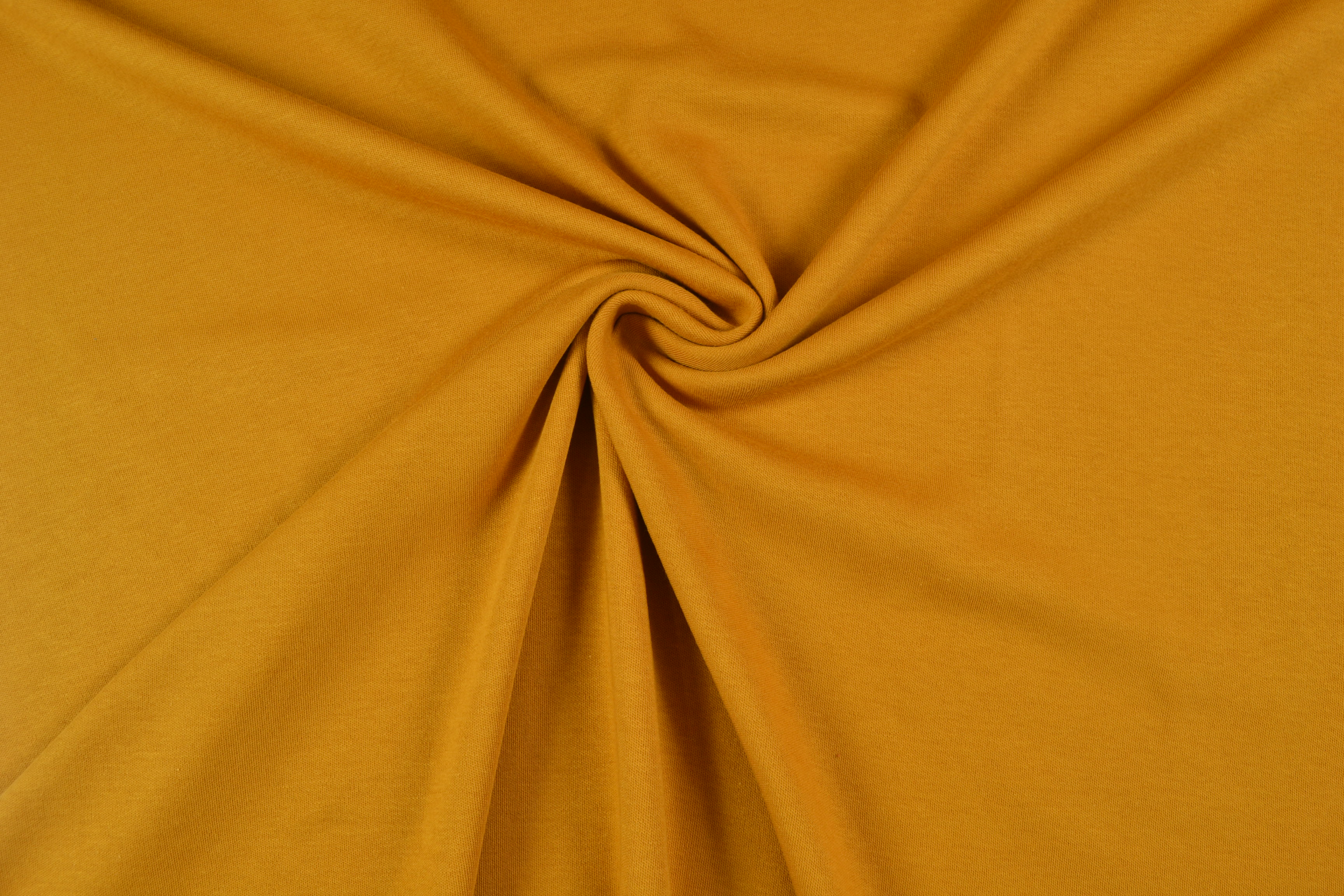 Interlock Baumwolljersey uni, gelb