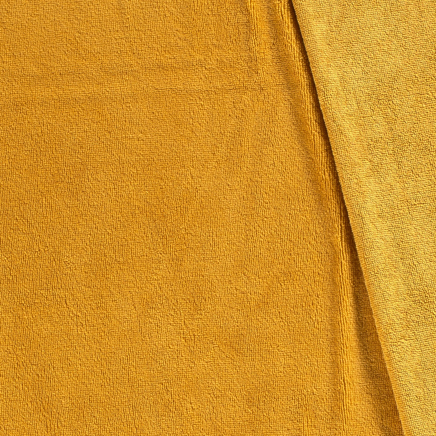 Bambus Fleece uni ocker