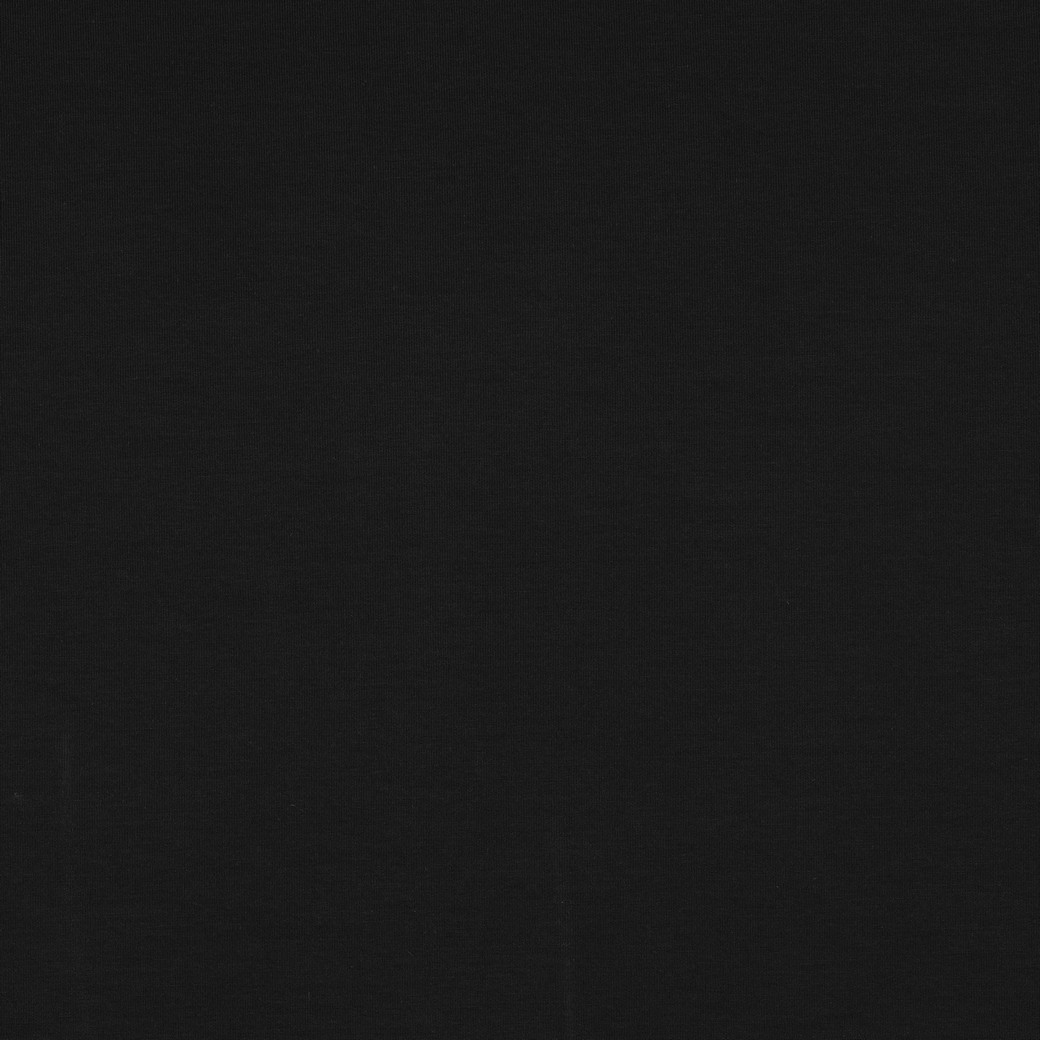 BAUMWOLLE INTERLOCK JERSEY - SCHWARZ