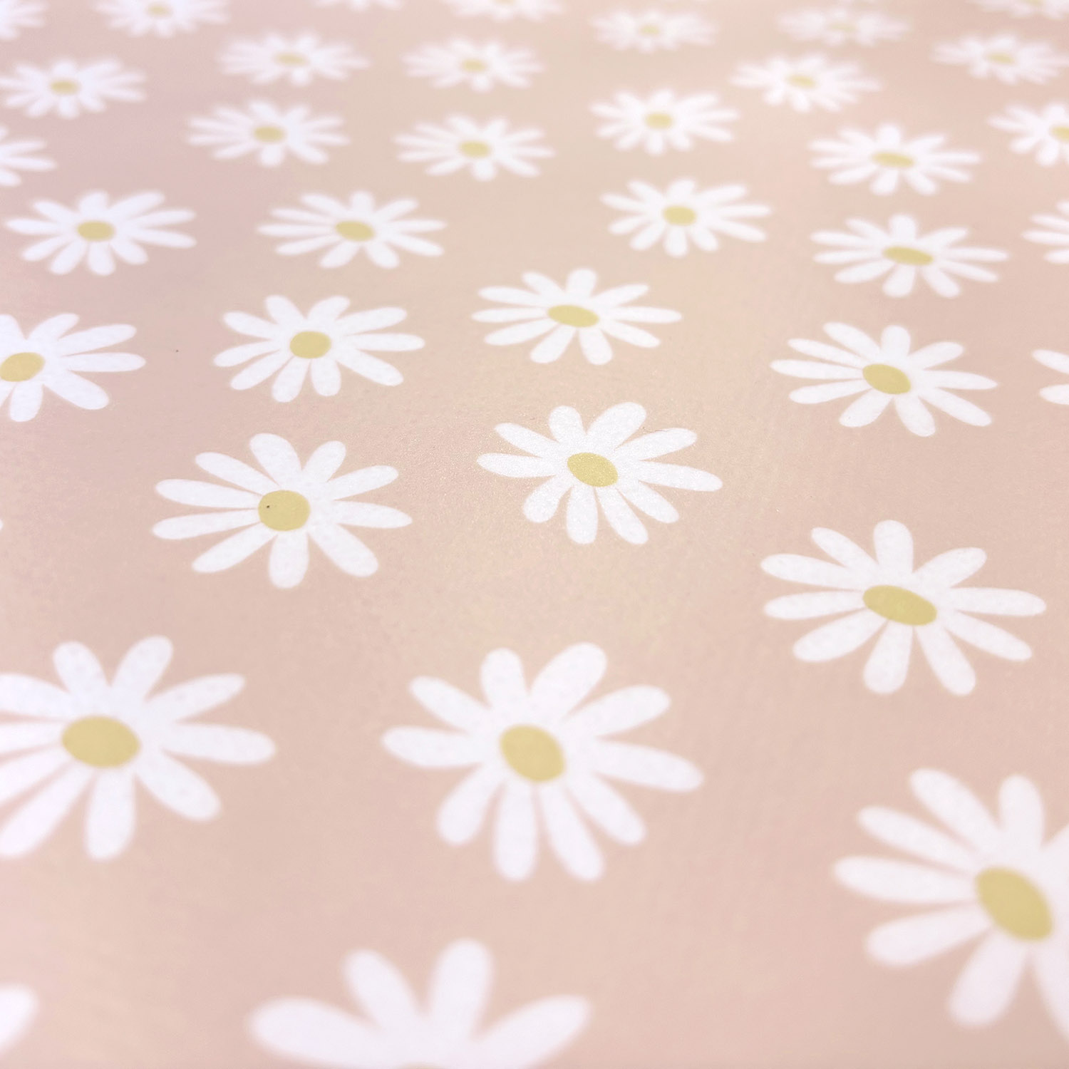 Beschichteter Dekostoff Stoff bedruckt Blumen Helles Pink