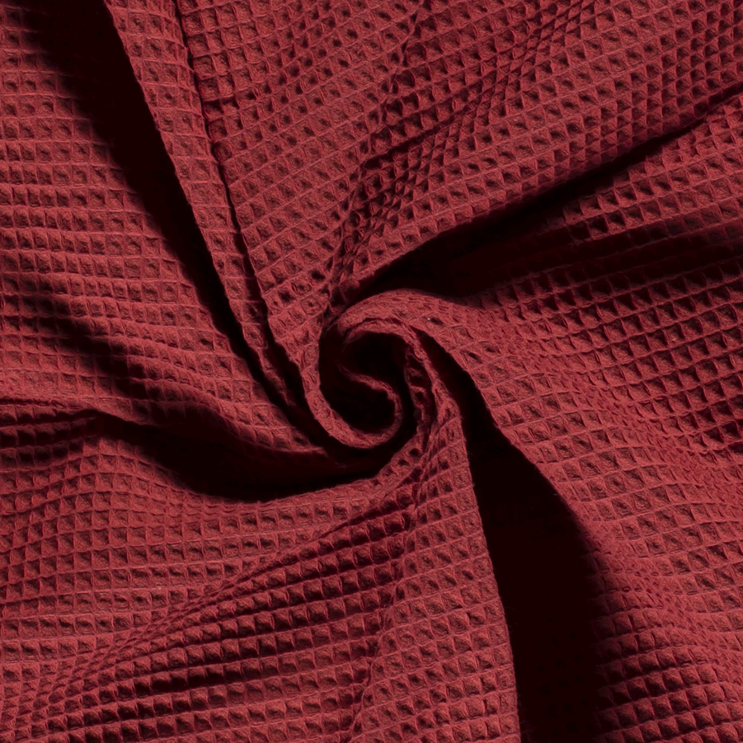 Waffelpiqué uni dunkelpink