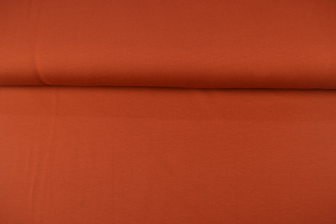 French Terry uni angeraut, terracotta