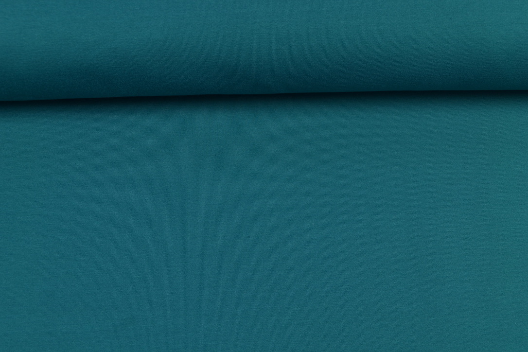 French Terry uni angeraut, petrol