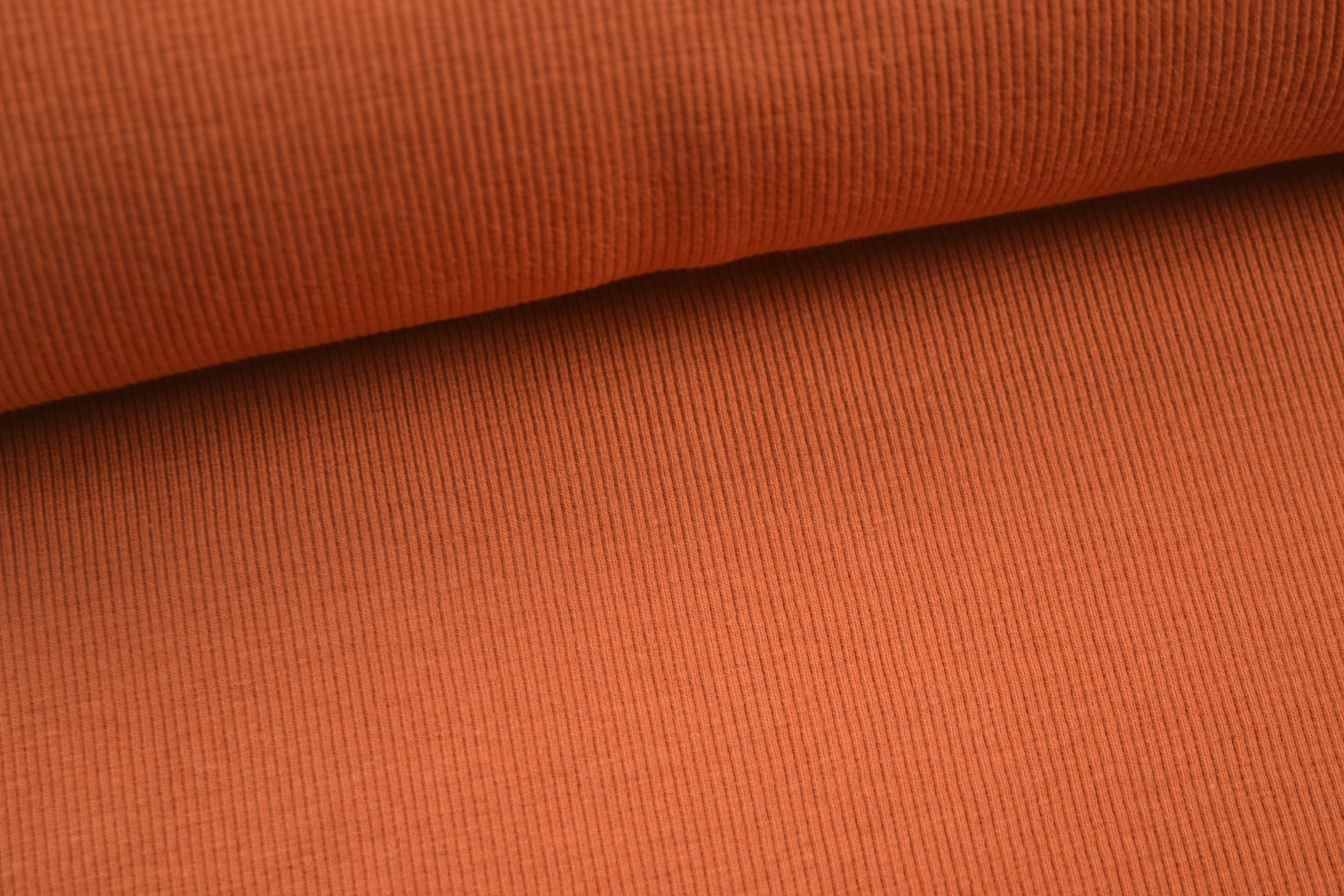 Bündchenstoff gerippt uni, orange