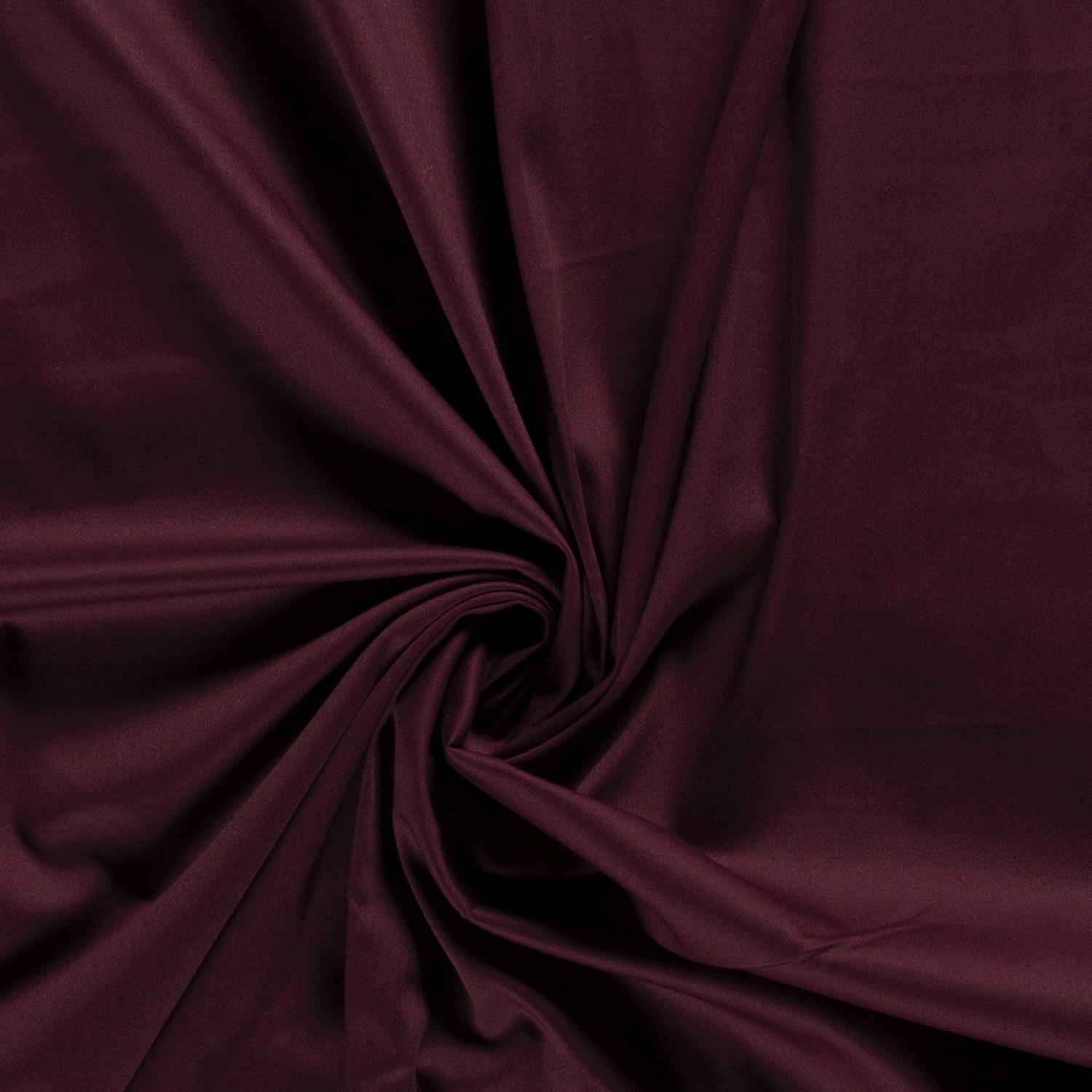 Baumwolle Satin uni weinrot