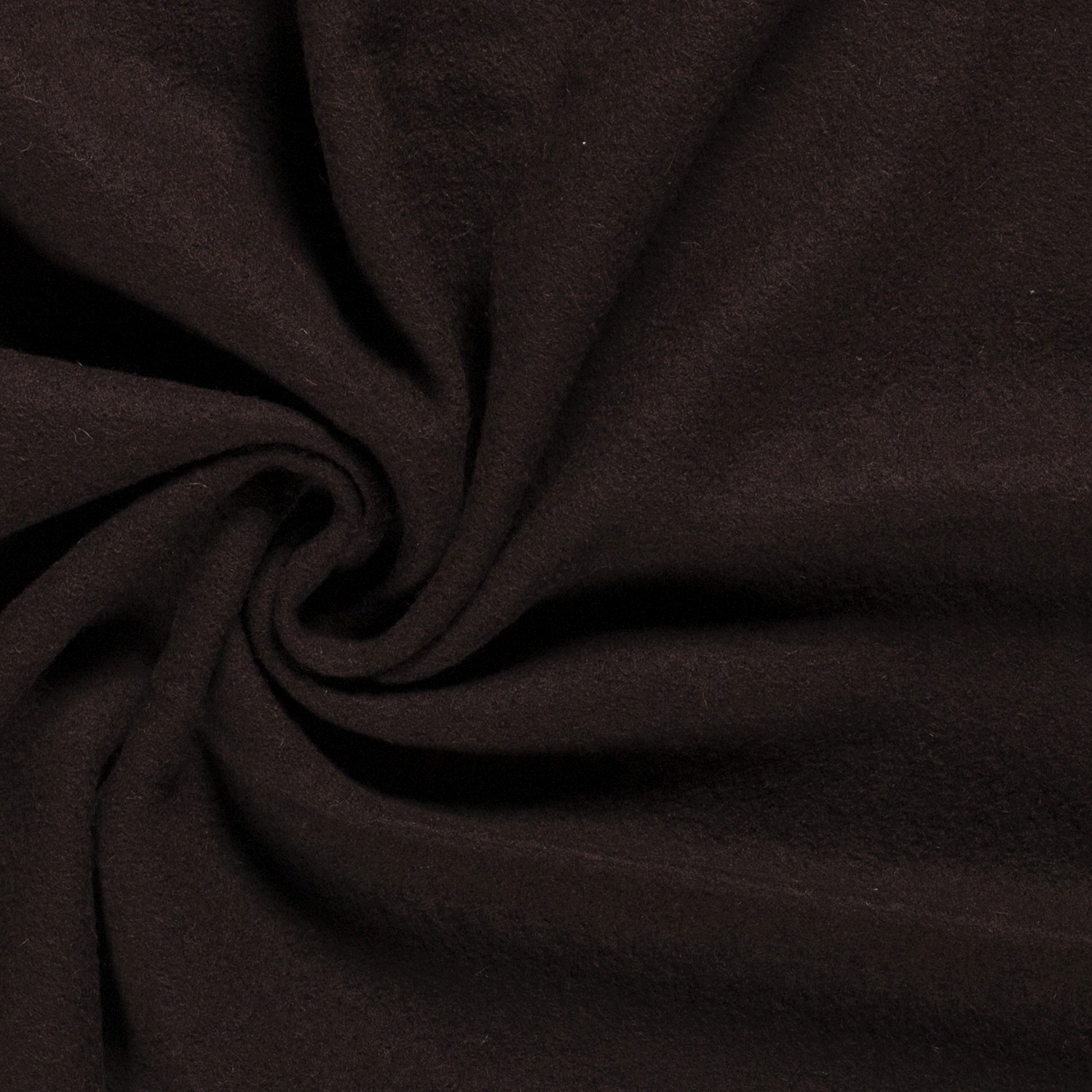 Walkloden uni dunkelbraun