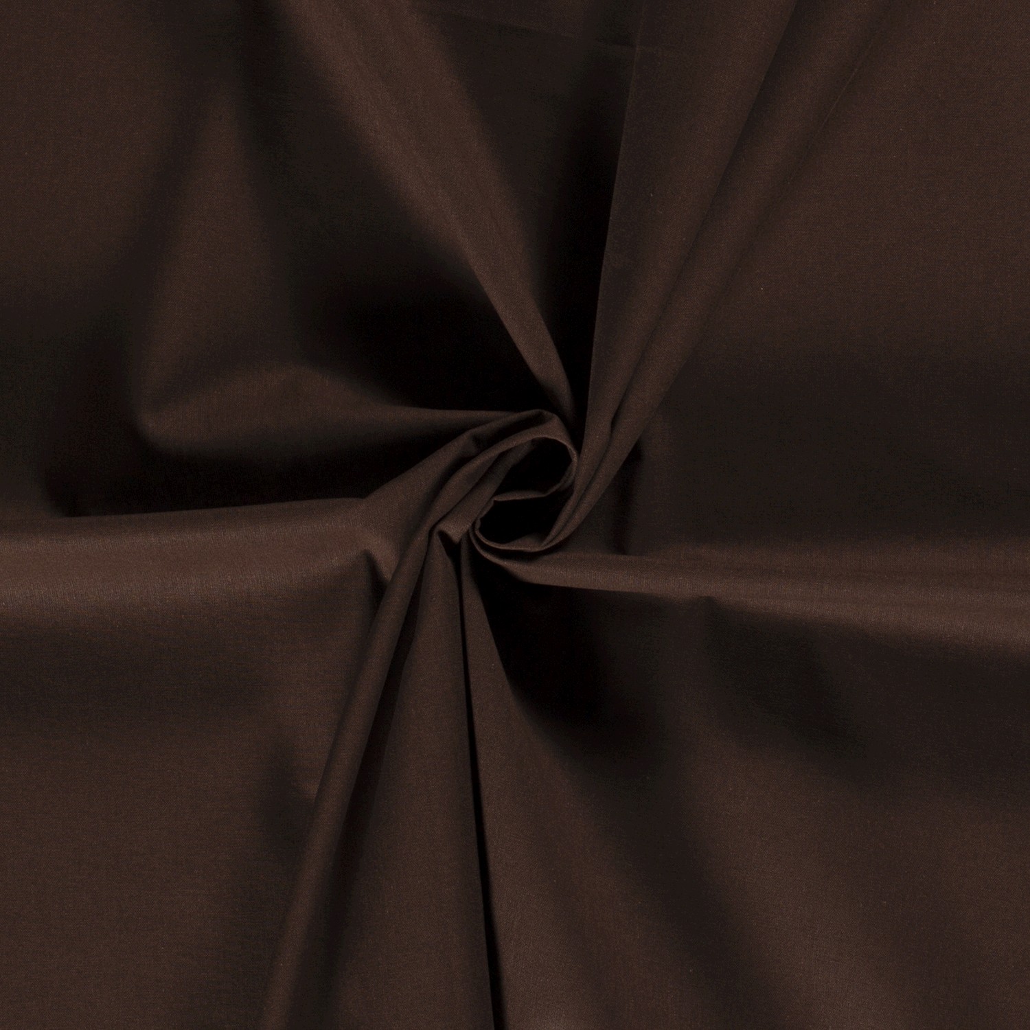 Baumwolle Cretonne uni braun