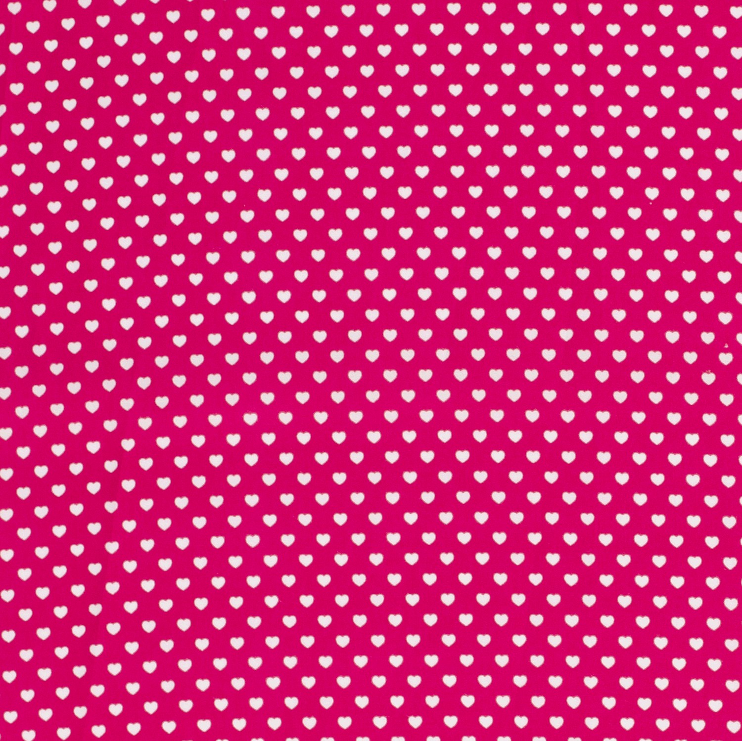Baumwolle Popeline Stoff Bedruckt Herzen, fuchsia