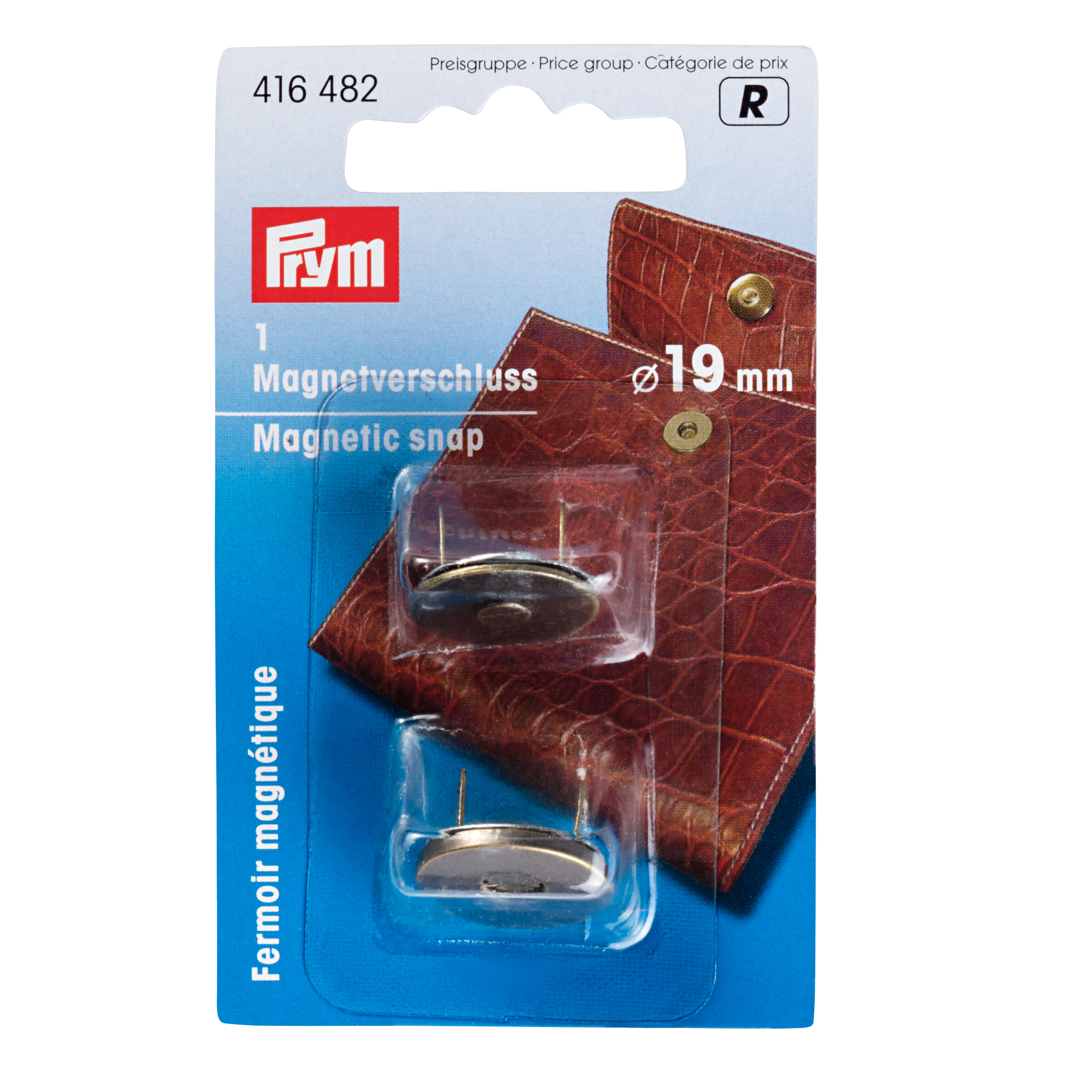 Prym Magnet-Verschluss, 19 mm, altmessing
