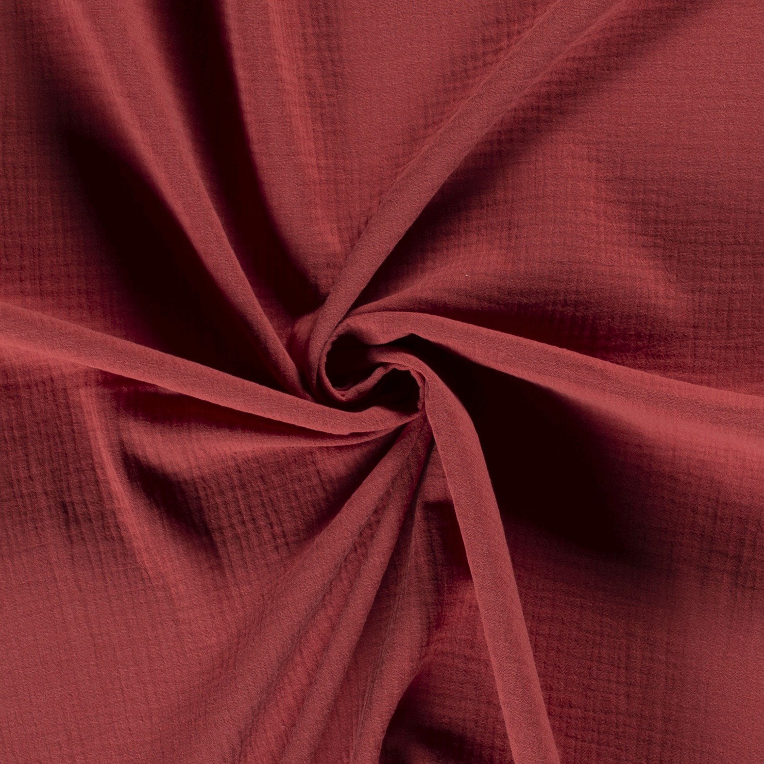 Musselin Double Gauze  uni brique