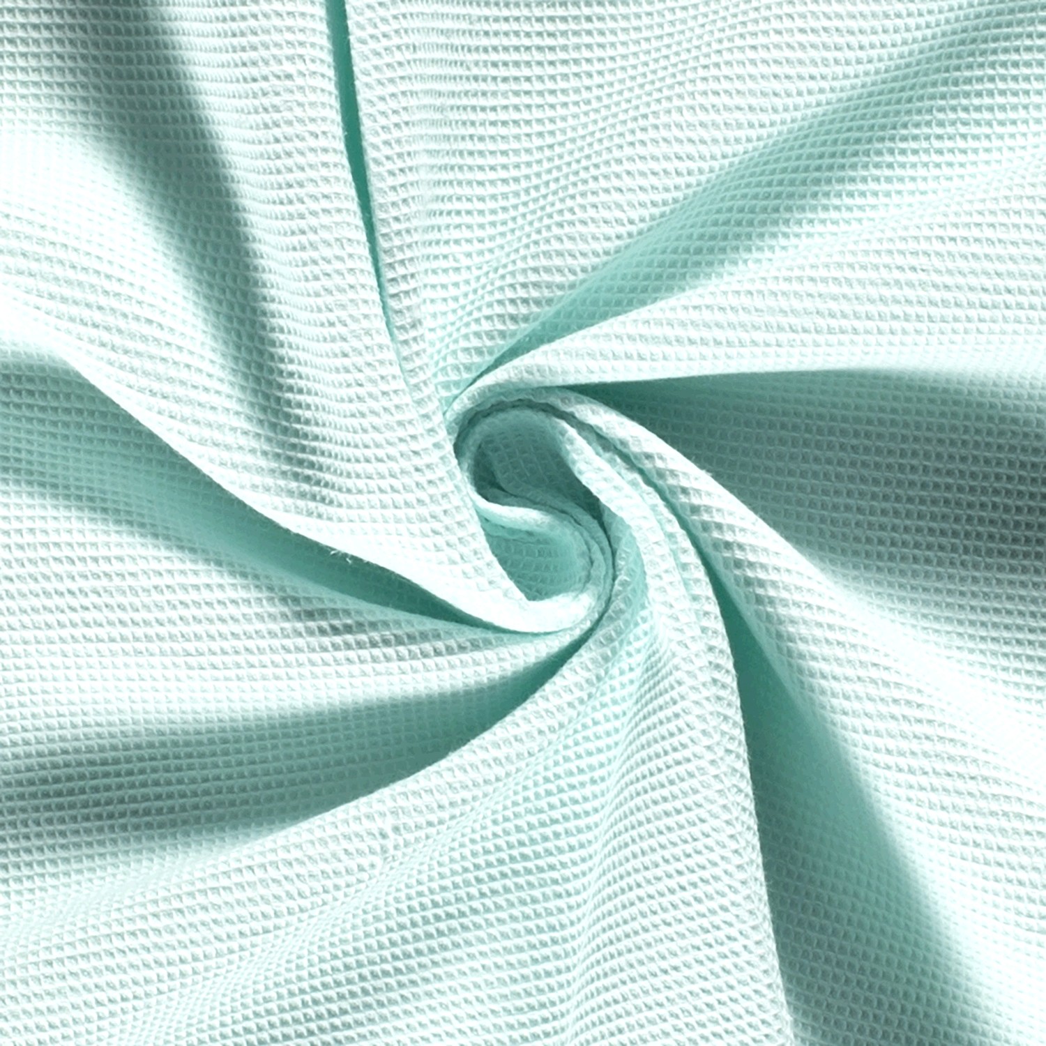 Waffelpiqué uni minze