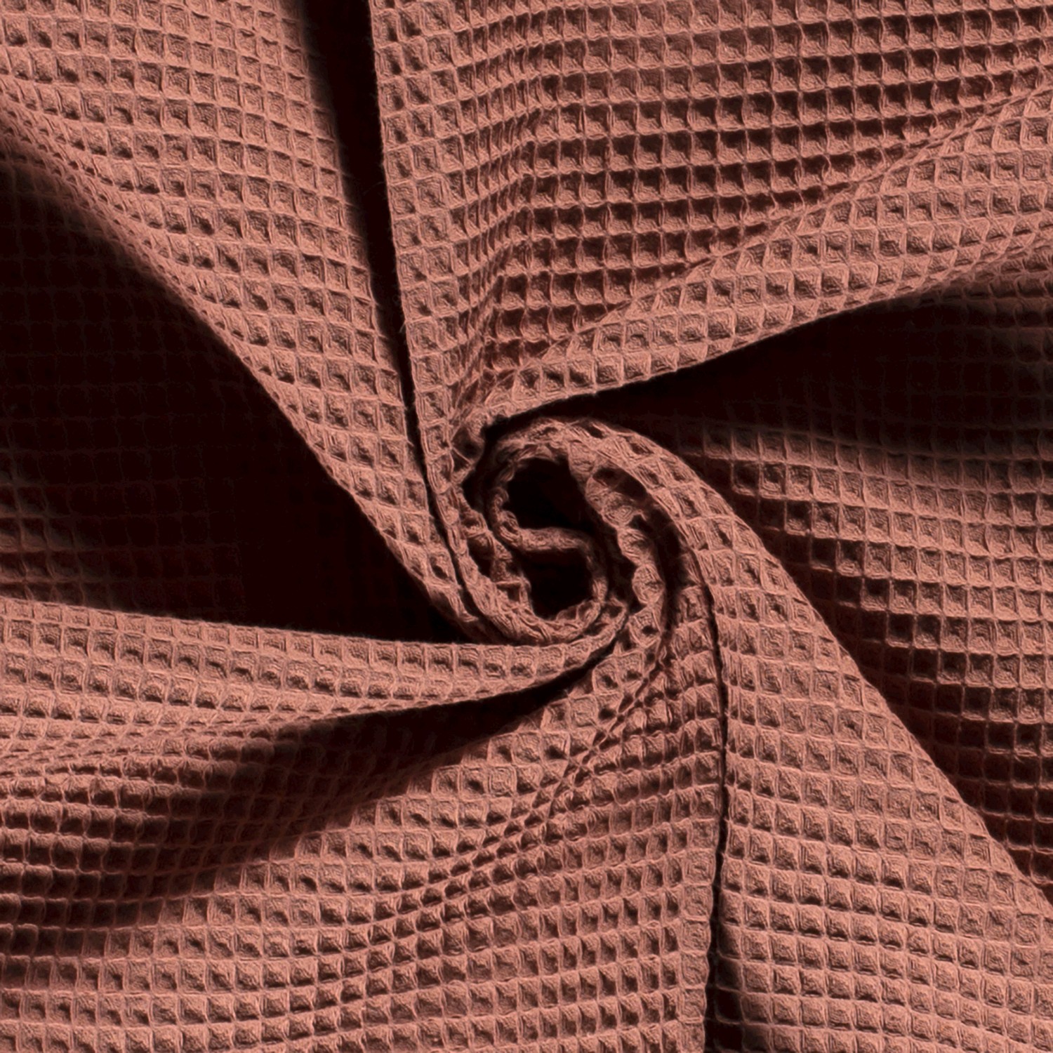 Waffelpiqué uni altrosa