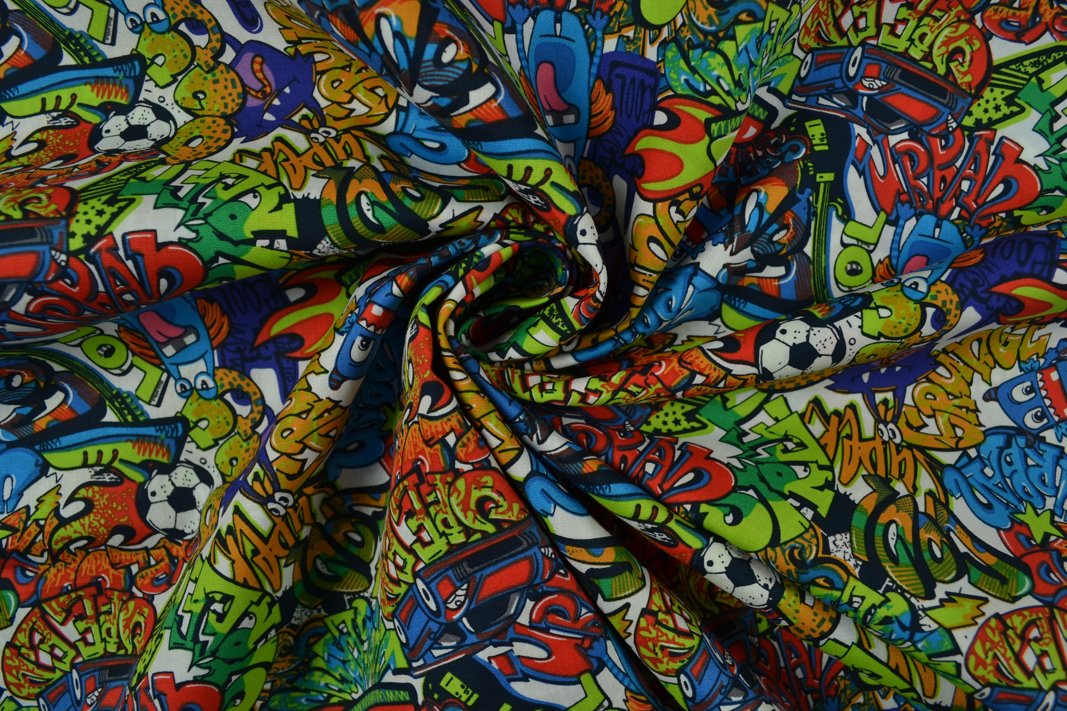 Baumwolle gemustert, Graffiti