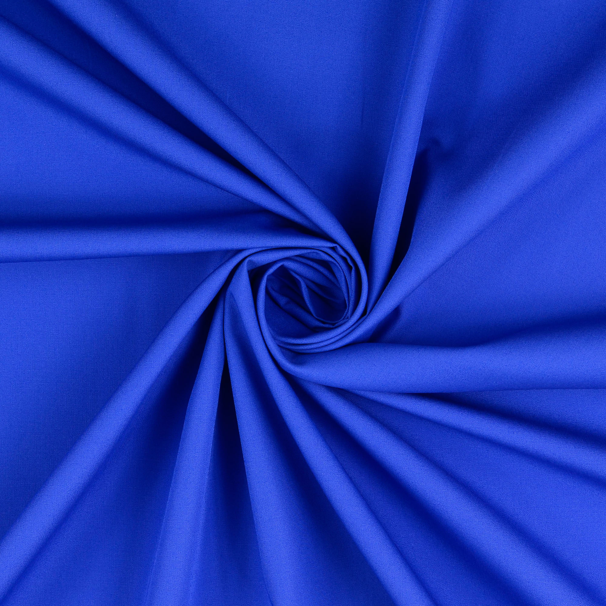 Baumwollstoff Popeline, uni blau