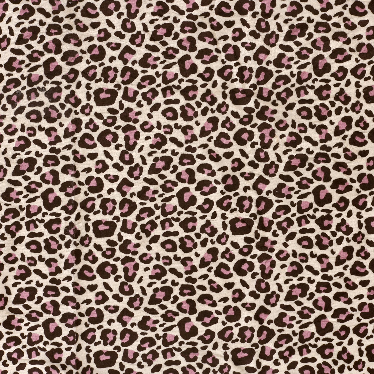 Nicky velours Stoff Leoparden Beige