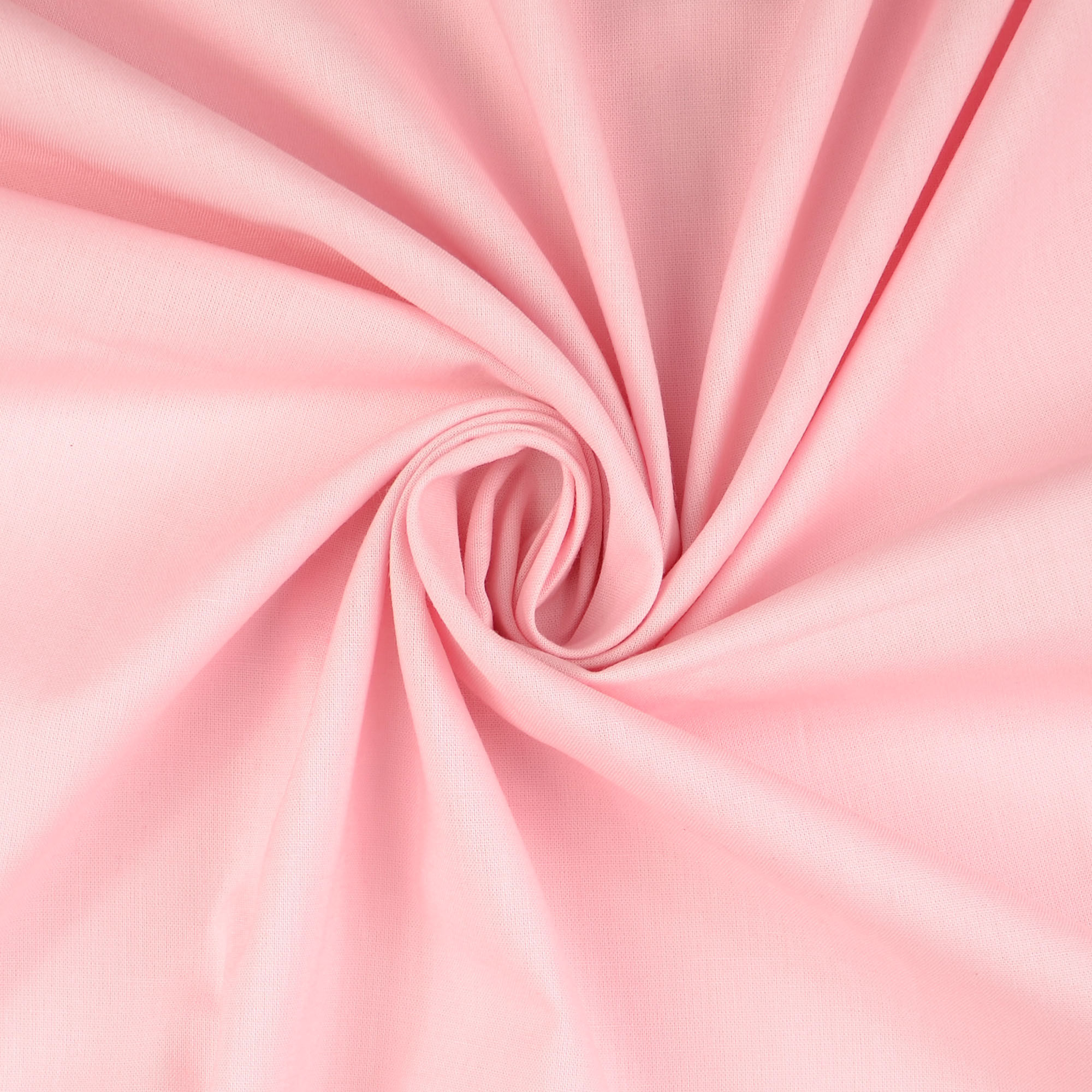 Baumwoll-Cretonne uni, hellrosa