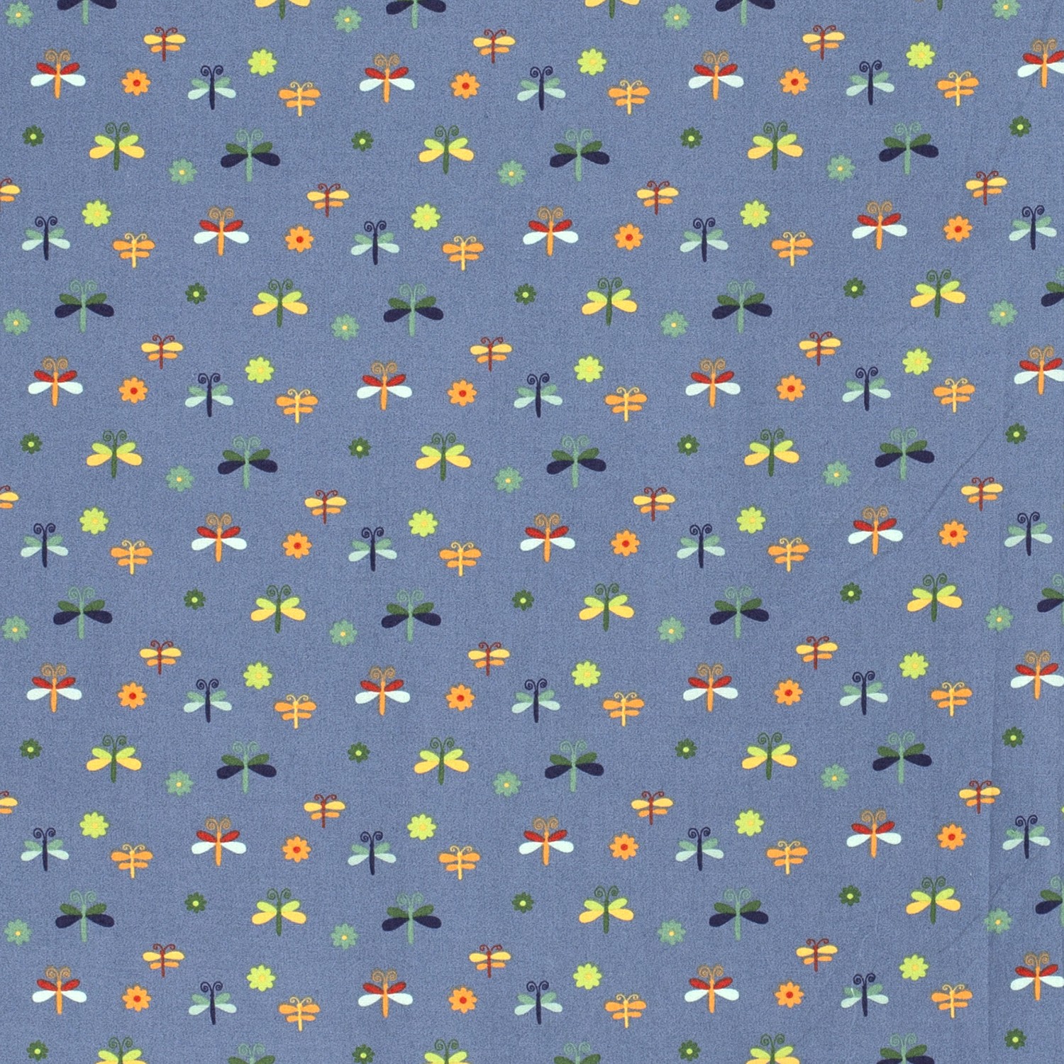 Baumwollstoff bedruckt, Libellen