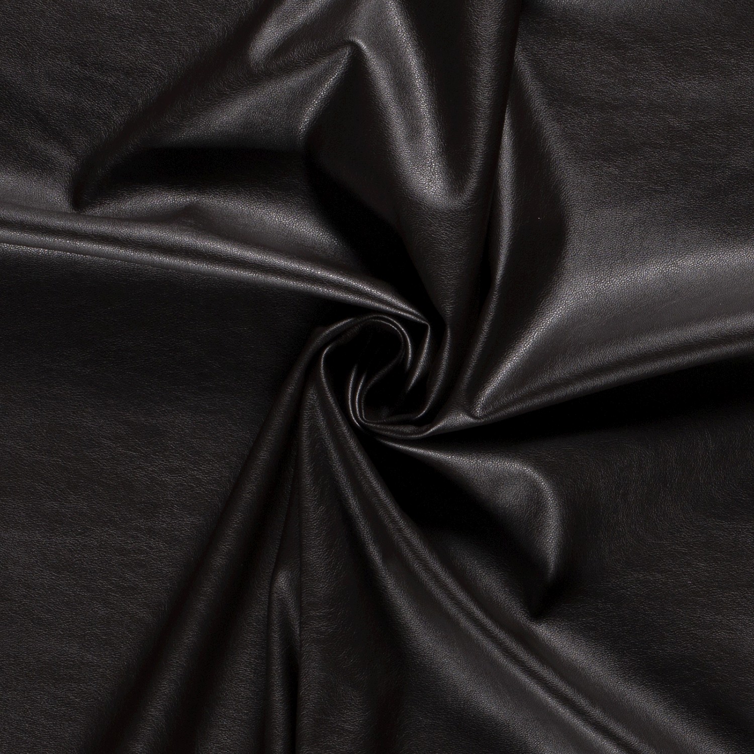 Strech Leder foliendruck uni dunkelbraun
